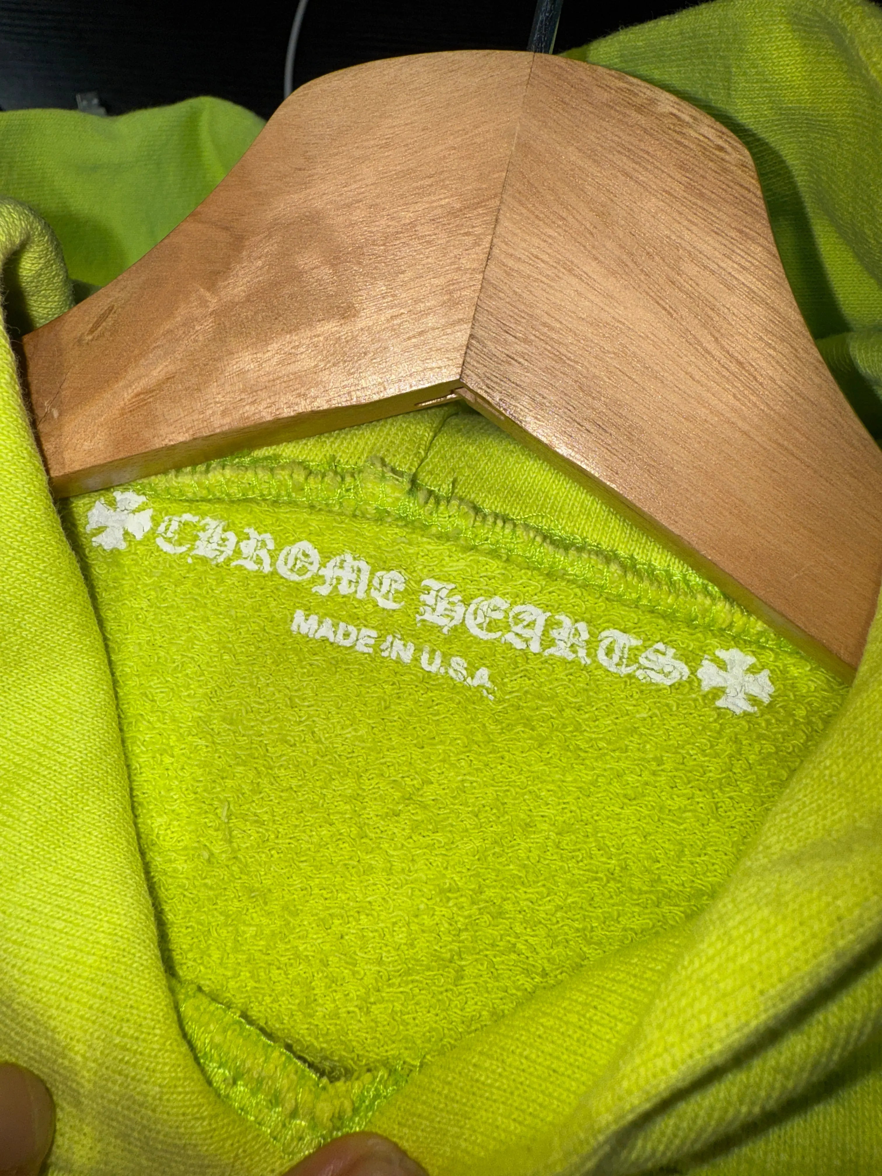 Chrome Hearts Matty Boy Lime Green Hoodie KIF Vintage