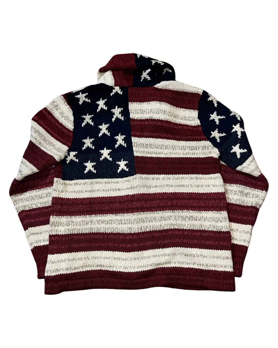Vintage Ralph Lauren Flag Wool & Linen Cardigan KIF Vintage