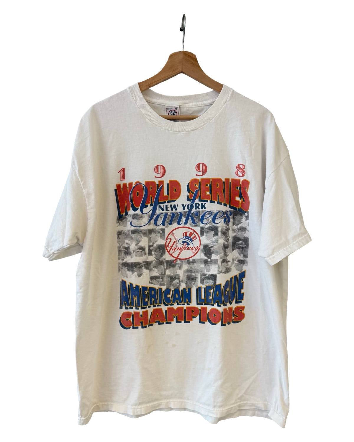 Camiseta vintage de los campeones New York Yankees de 1998