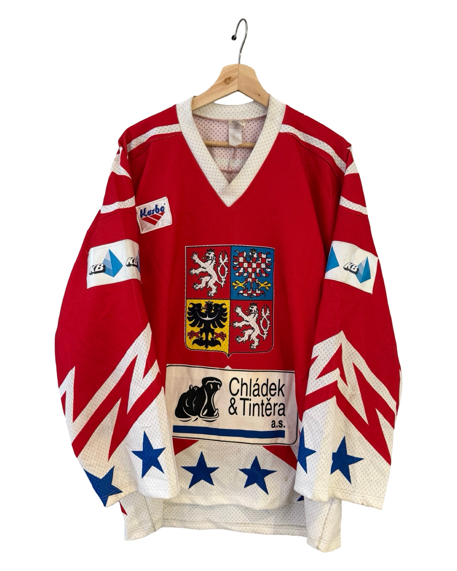 Vintage Rare 90s Czech Republic Olympic Hockey Jersey