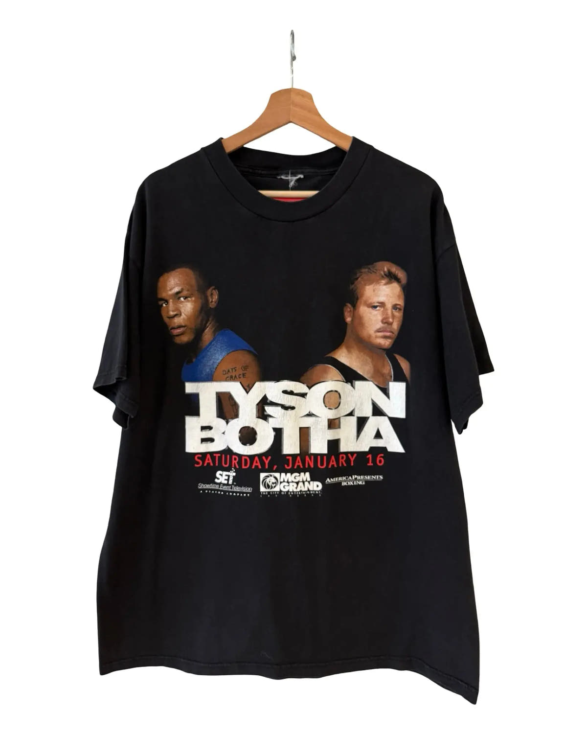 Vintage 1999 Mike Tyson v Francois Botha Boxing Promo Tee 3rdStrike