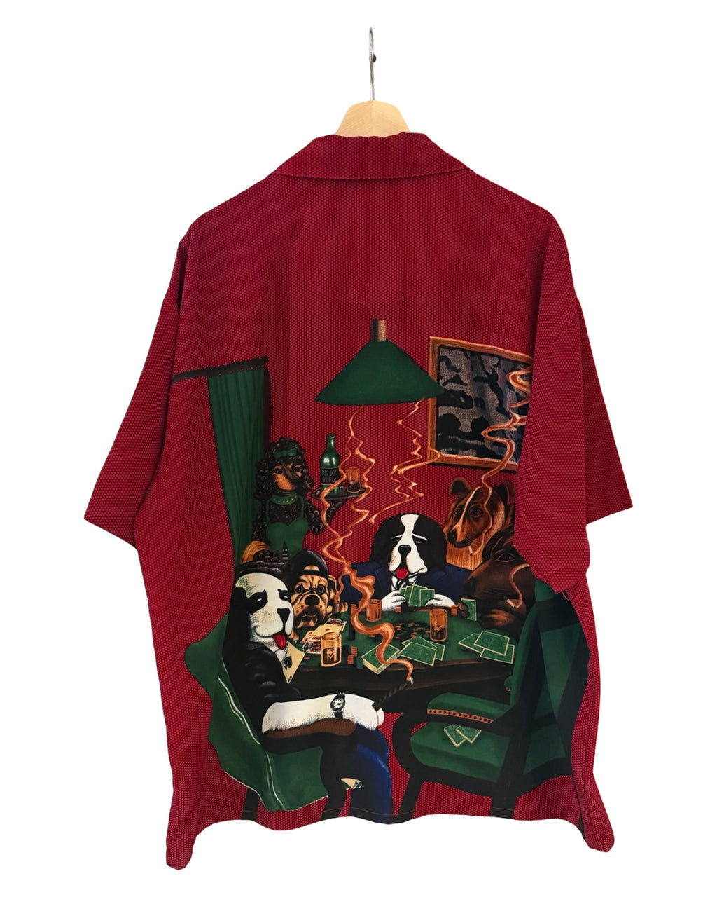 Vintage 90s Big Dogs Poker Table Button Up Shirt