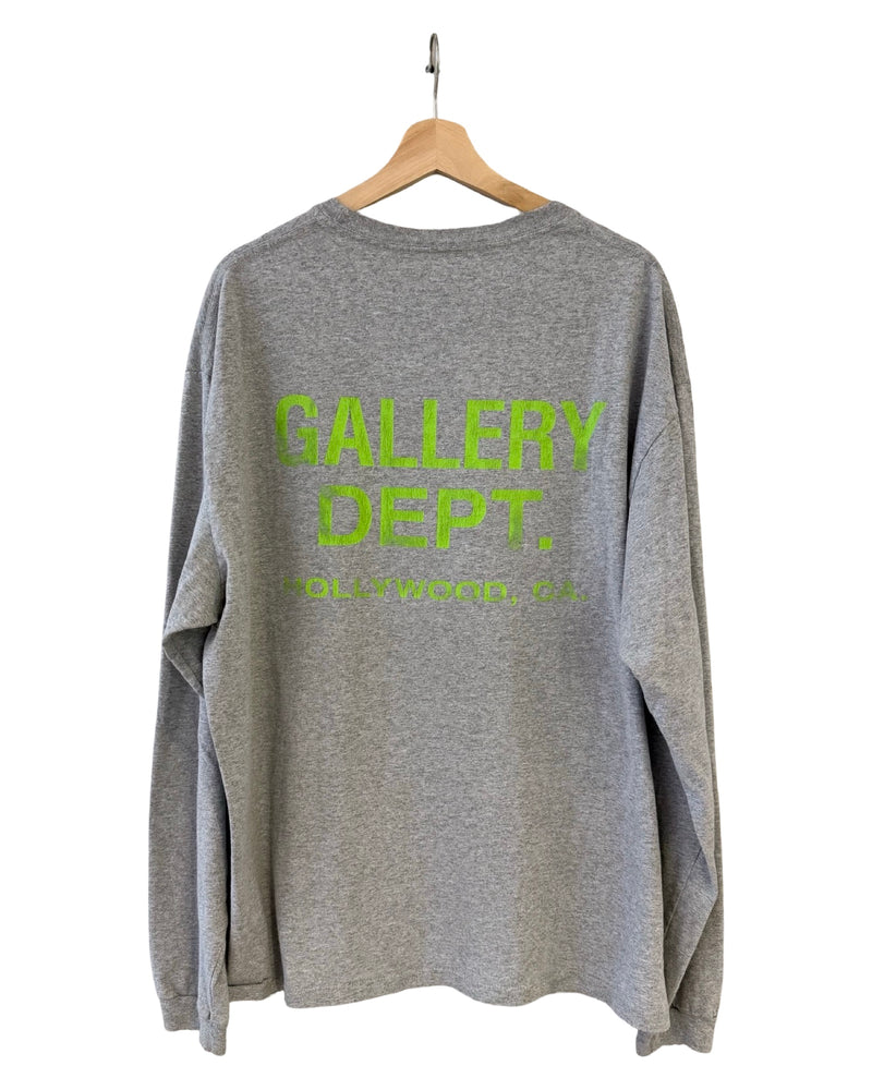 Gallery Dept Gray Green Long Sleeve Tee