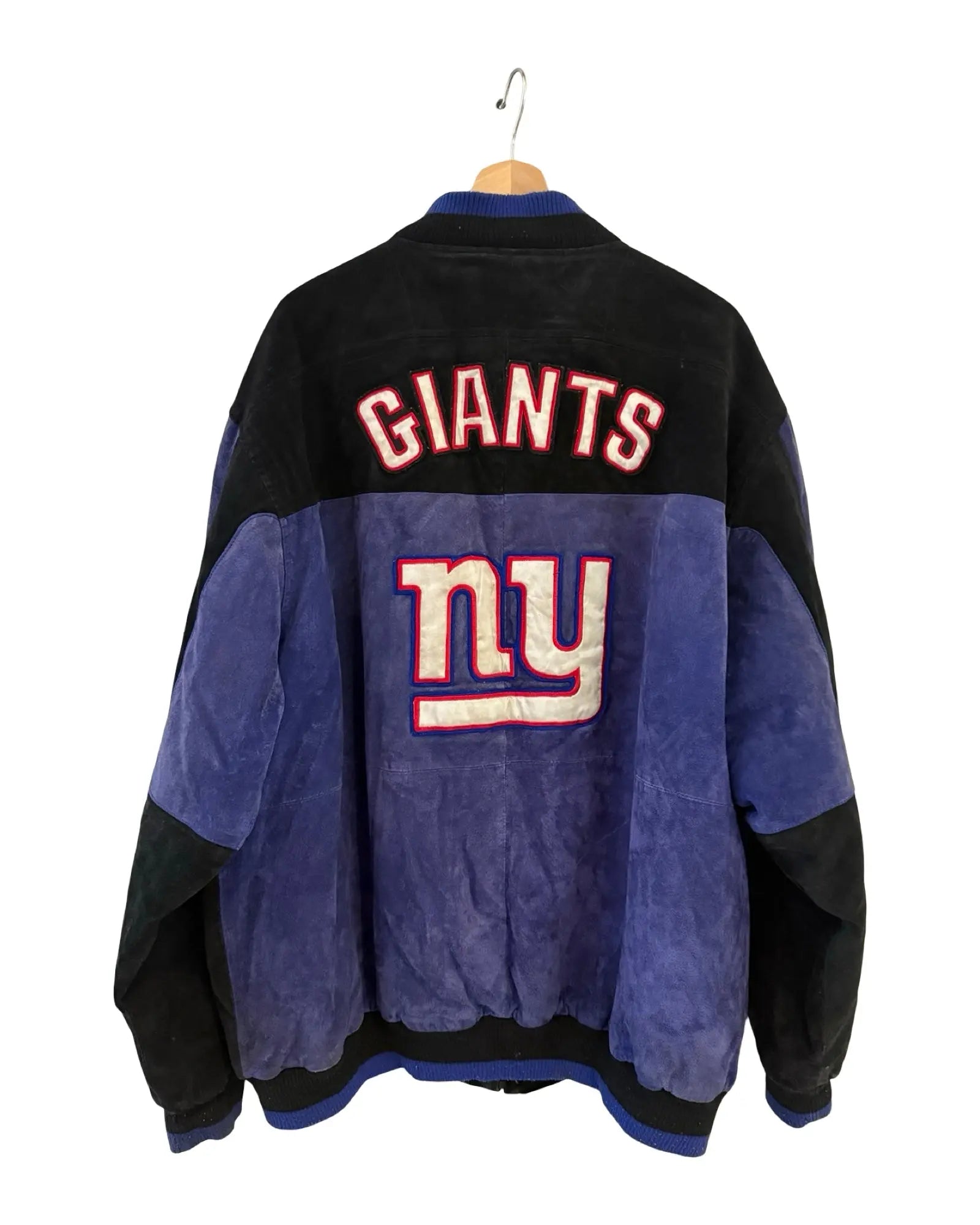 Vintage New York Giants Zip Up Suede Jacket KIF Vintage