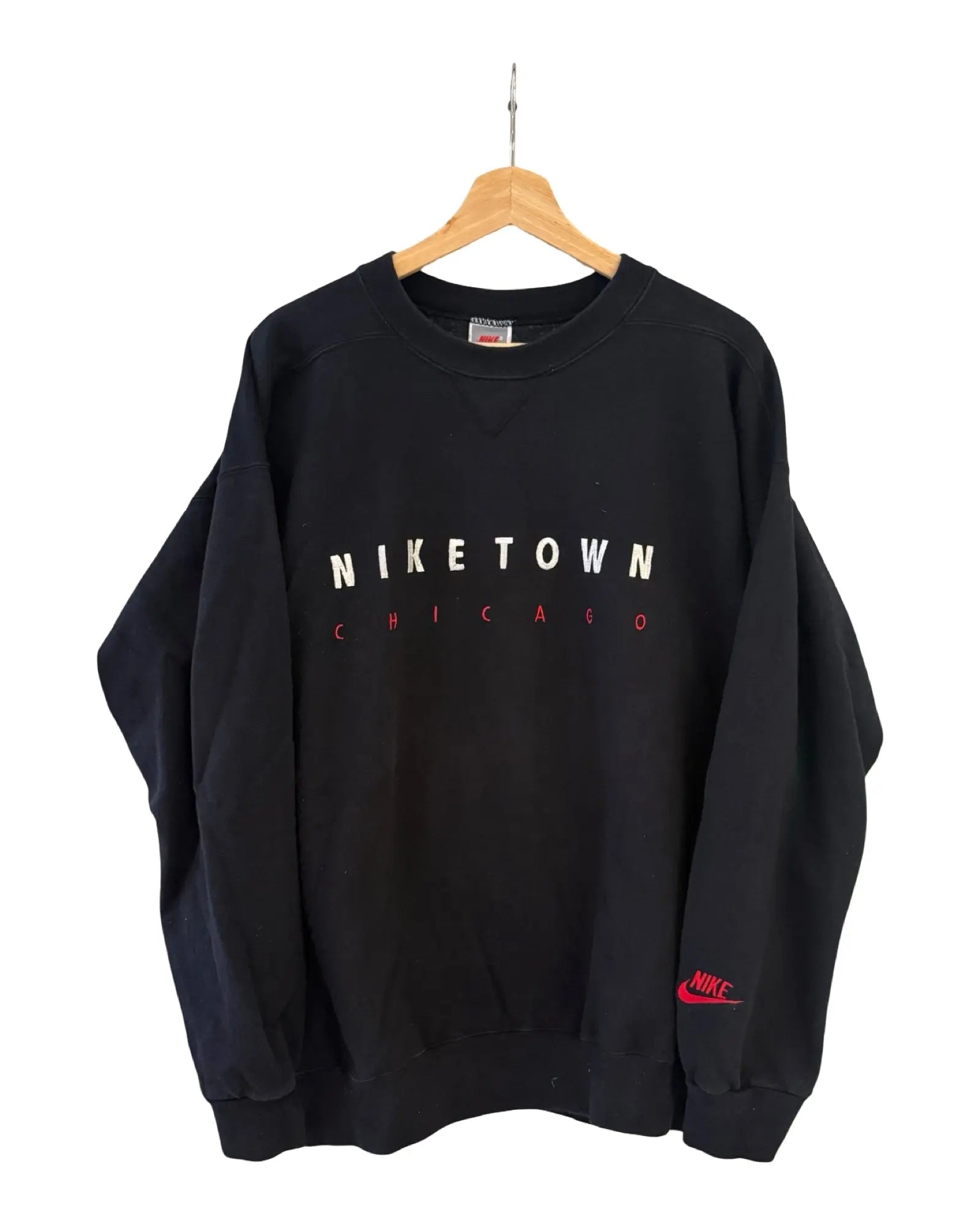 Vintage 90s Nike Town Chicago Spellout Crewneck KIF Vintage