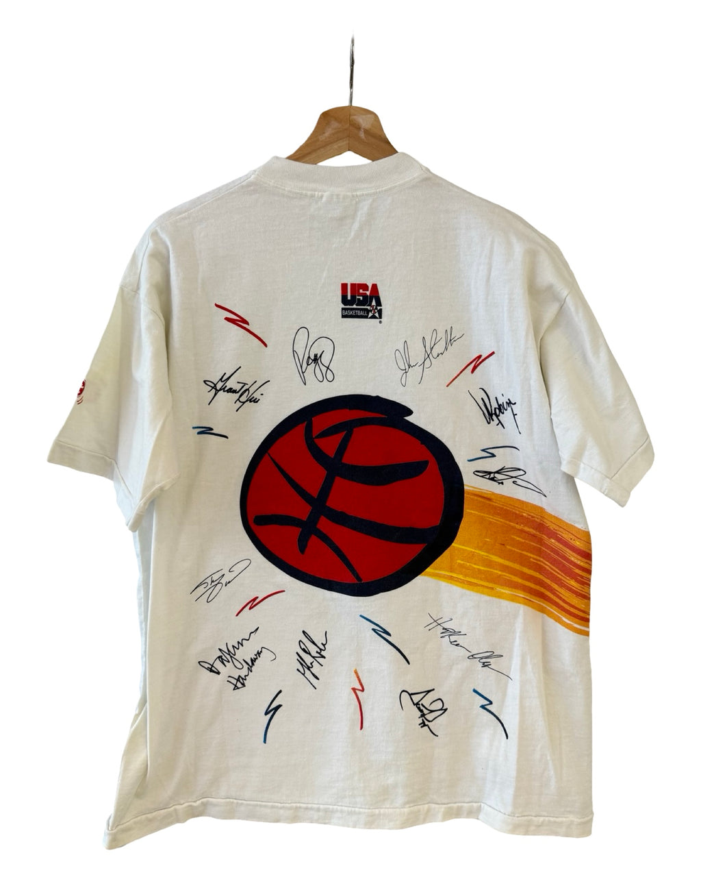 ビンテージ 1992 USA ドリームチーム NBA 両面Tシャツ