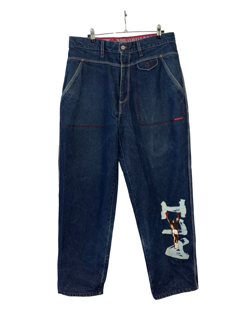 Vintage 90s Fubu Platinum Muhammad Ali Jeans