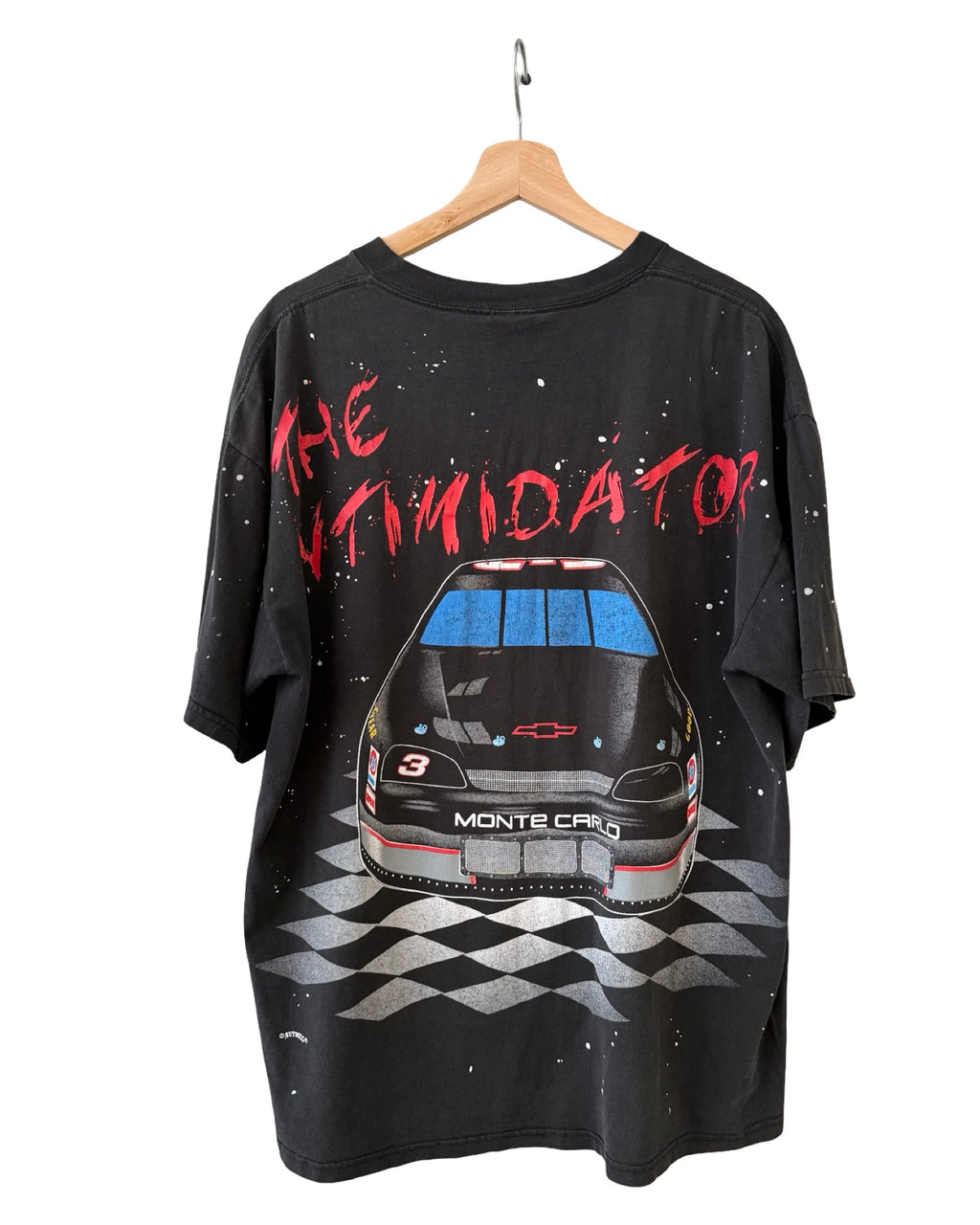 Vintage 90s NASCAR Dale Earnhardt The Intimidator All Over Print Tee