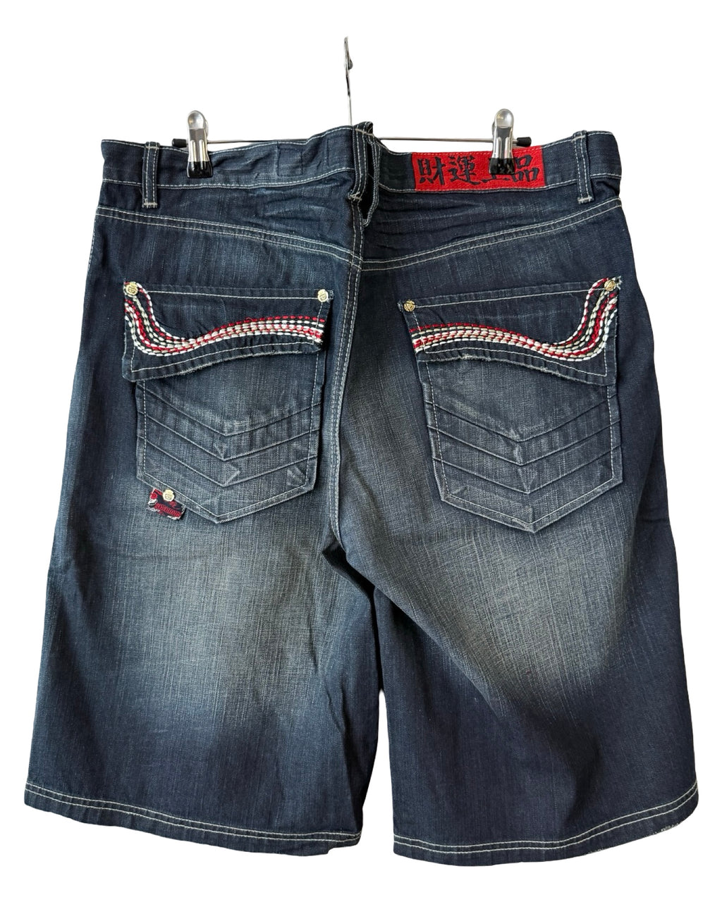 Vintage Y2K AKDMKS Embroidered Denim Shorts Jorts