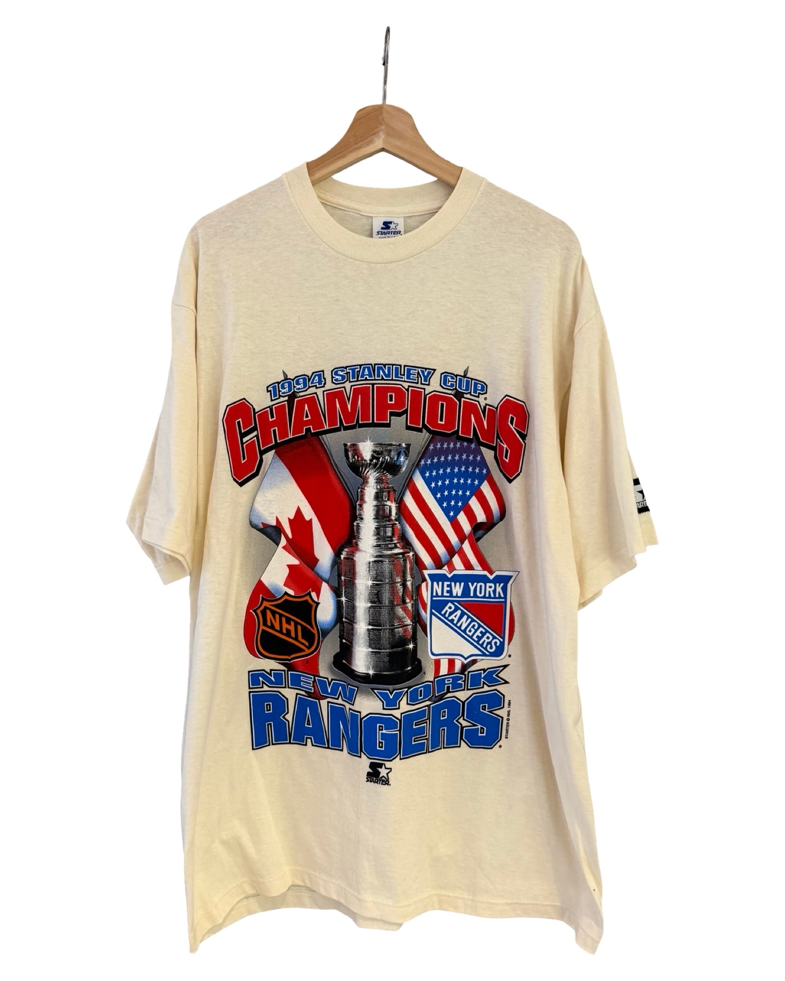 Vintage DS 1994 New York Rangers Stanley Cup Champions Starter Tee