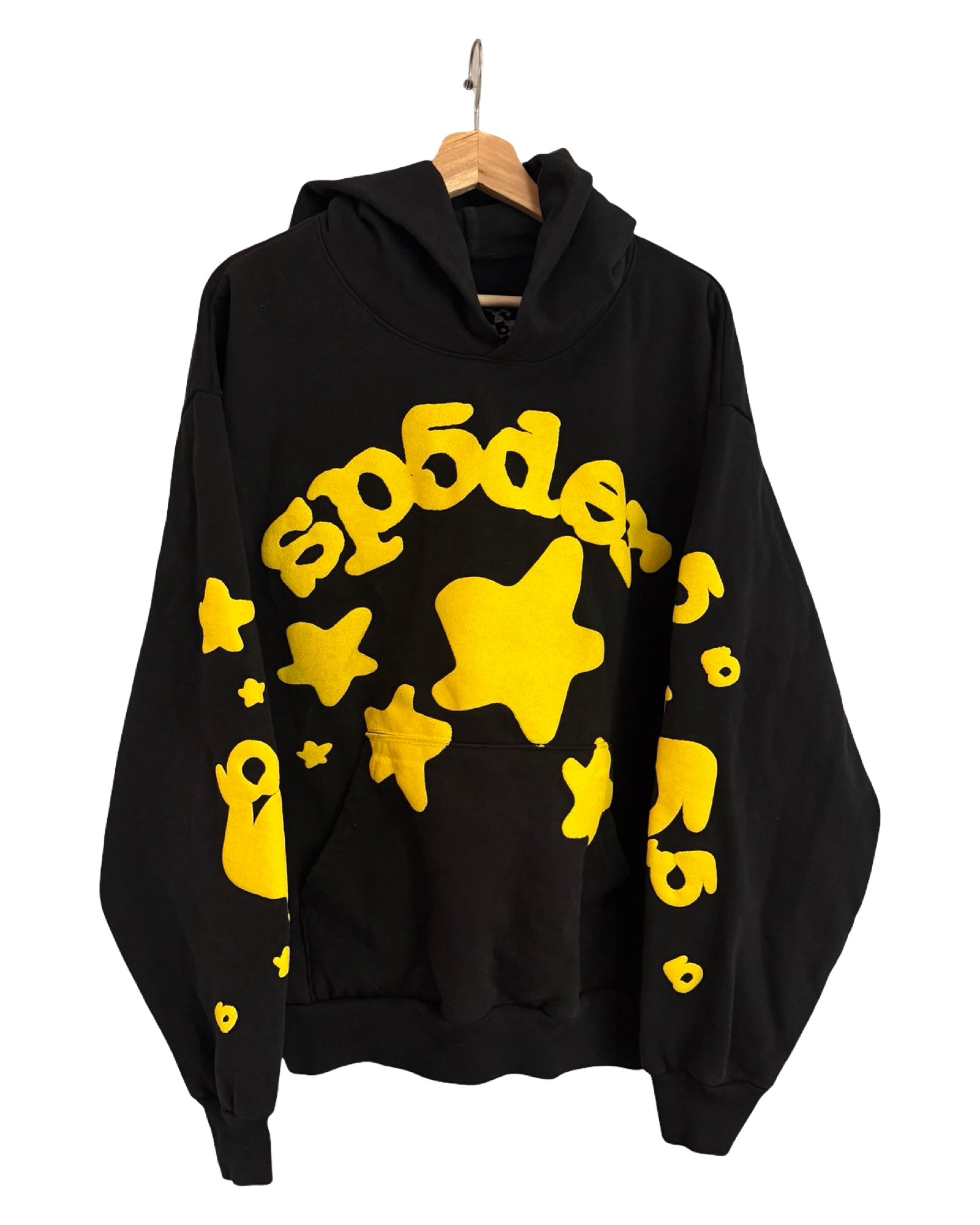 Sp5der Beluga Black Yellow Onyx Hoodie