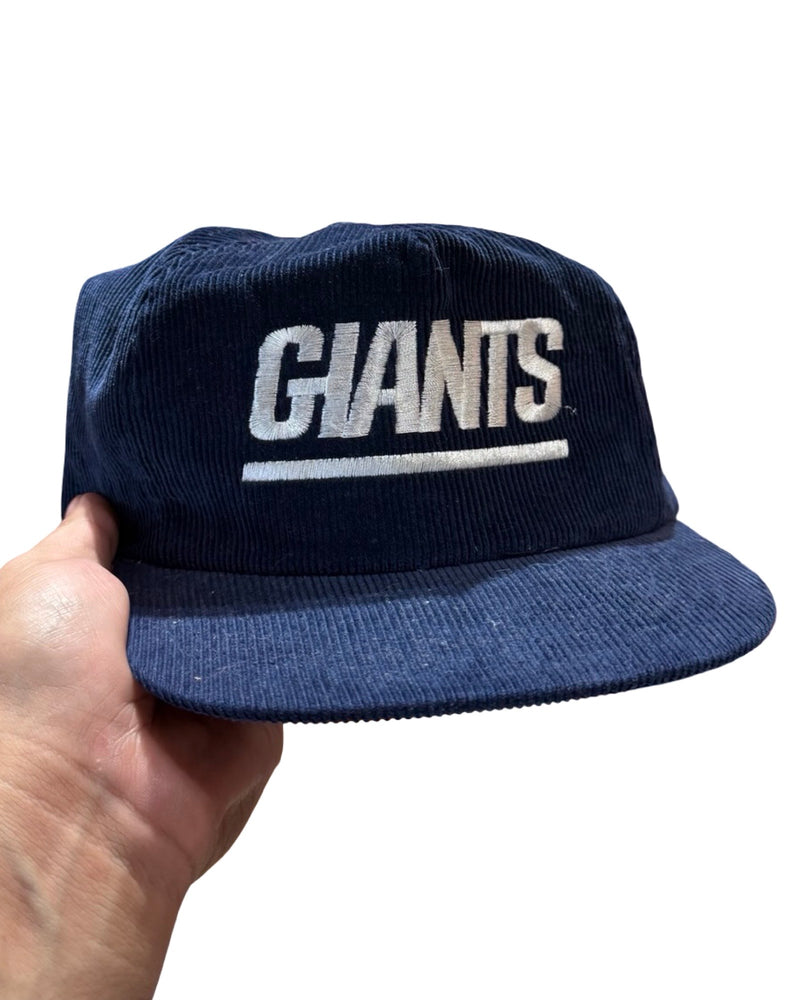 Vintage 90s New York Giants SnapBack Corduroy Hat