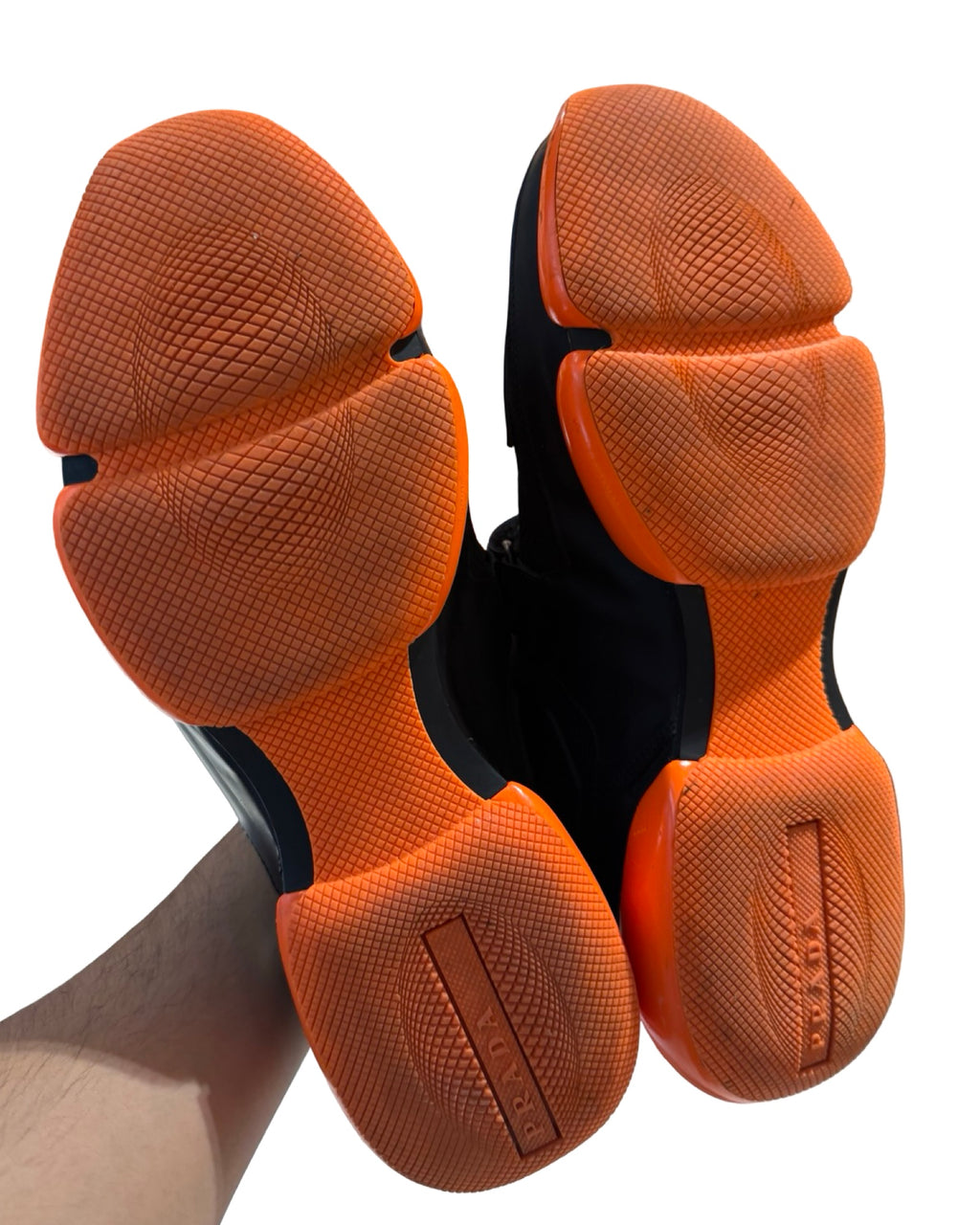 Prada Cloudbust Orange & Black Trainer Sneakers