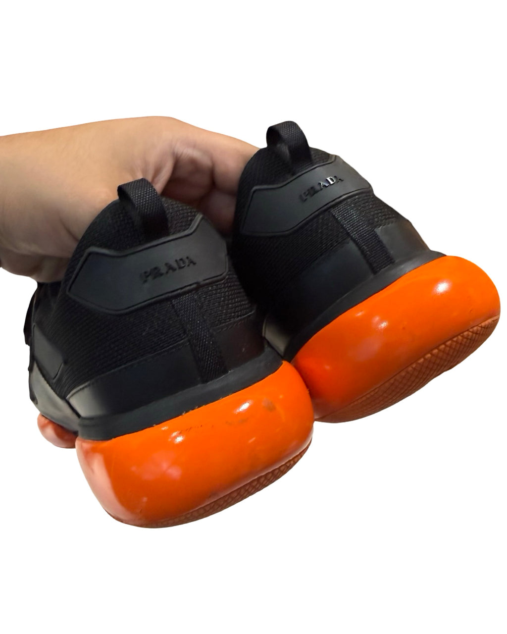 Prada Cloudbust Orange & Black Trainer Sneakers