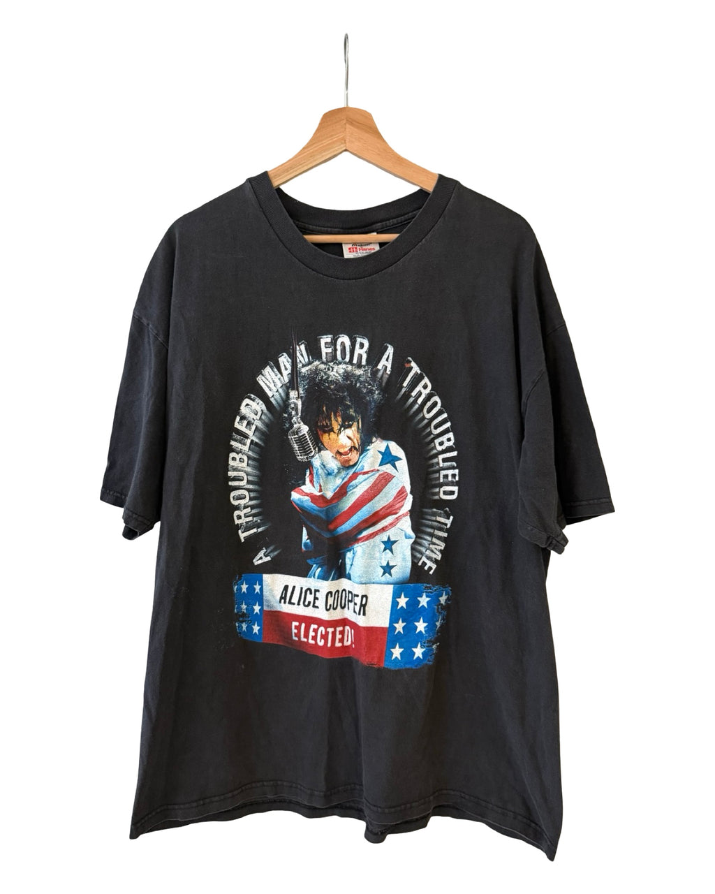 Vintage 2000 Alice Cooper Troubled Time Band Tee