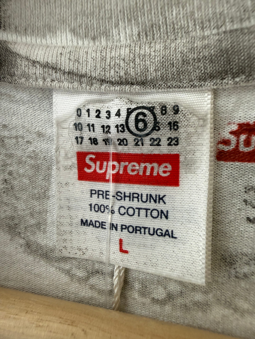 2024 Supreme x Maison Margiela White Box Logo Tee