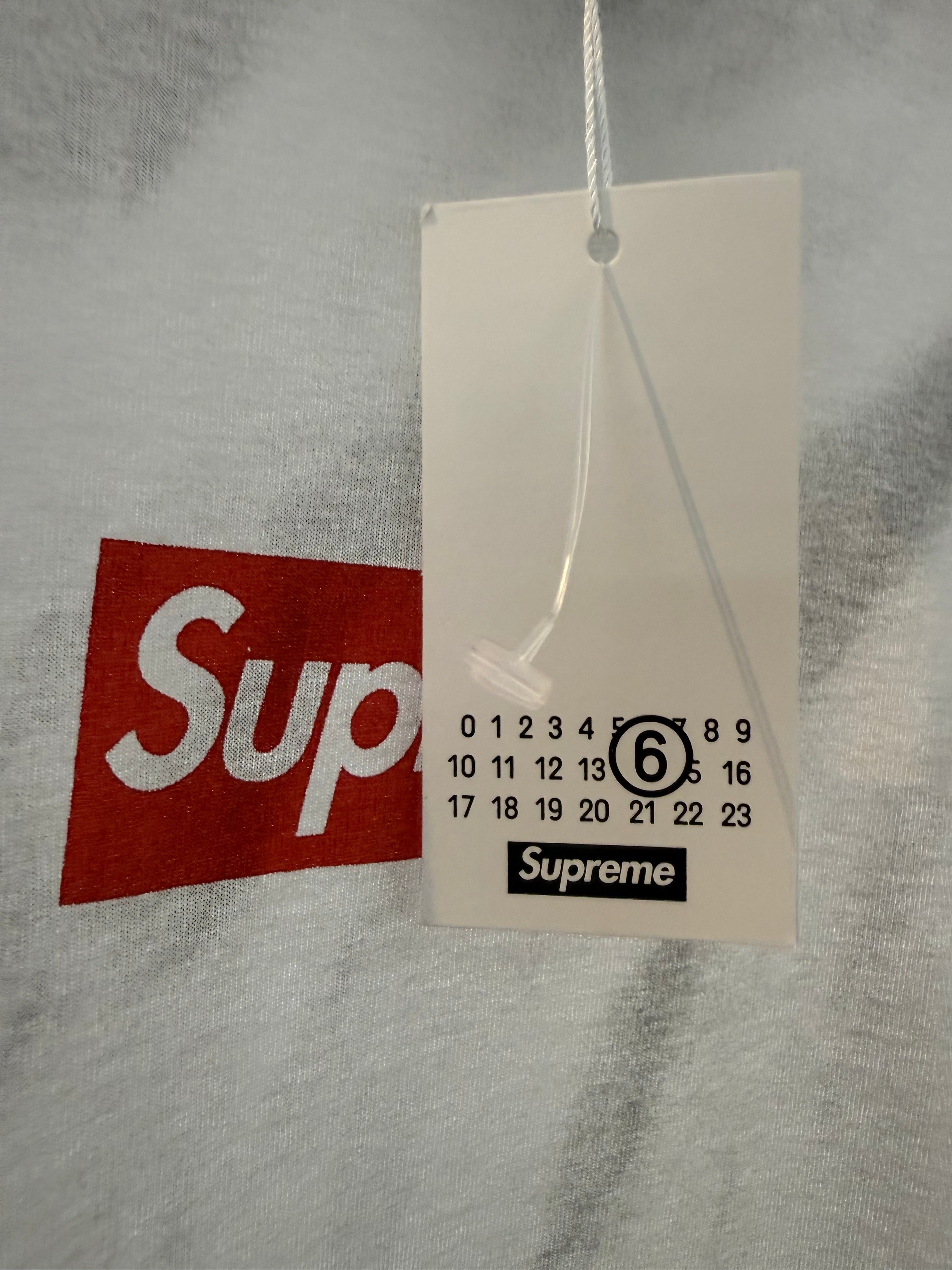 2024 Supreme x Maison Margiela White Box Logo Tee