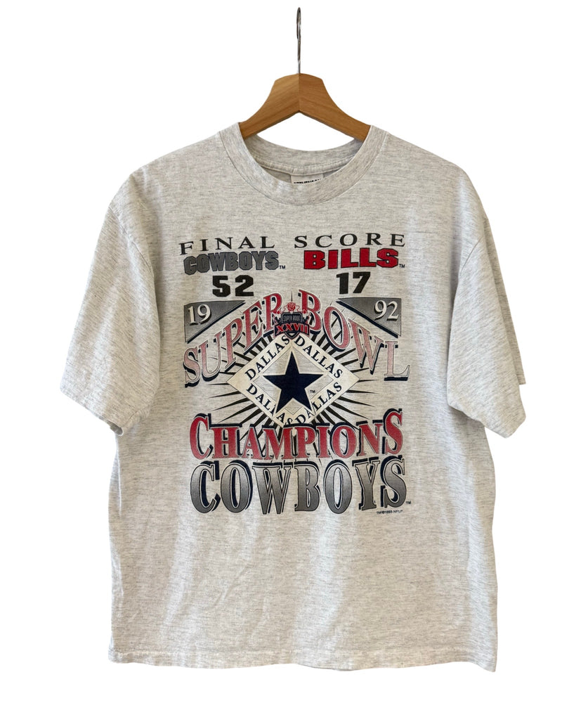 Vintage 1993 Dallas Cowboys vs Buffalo Bills Super Bowl Tee
