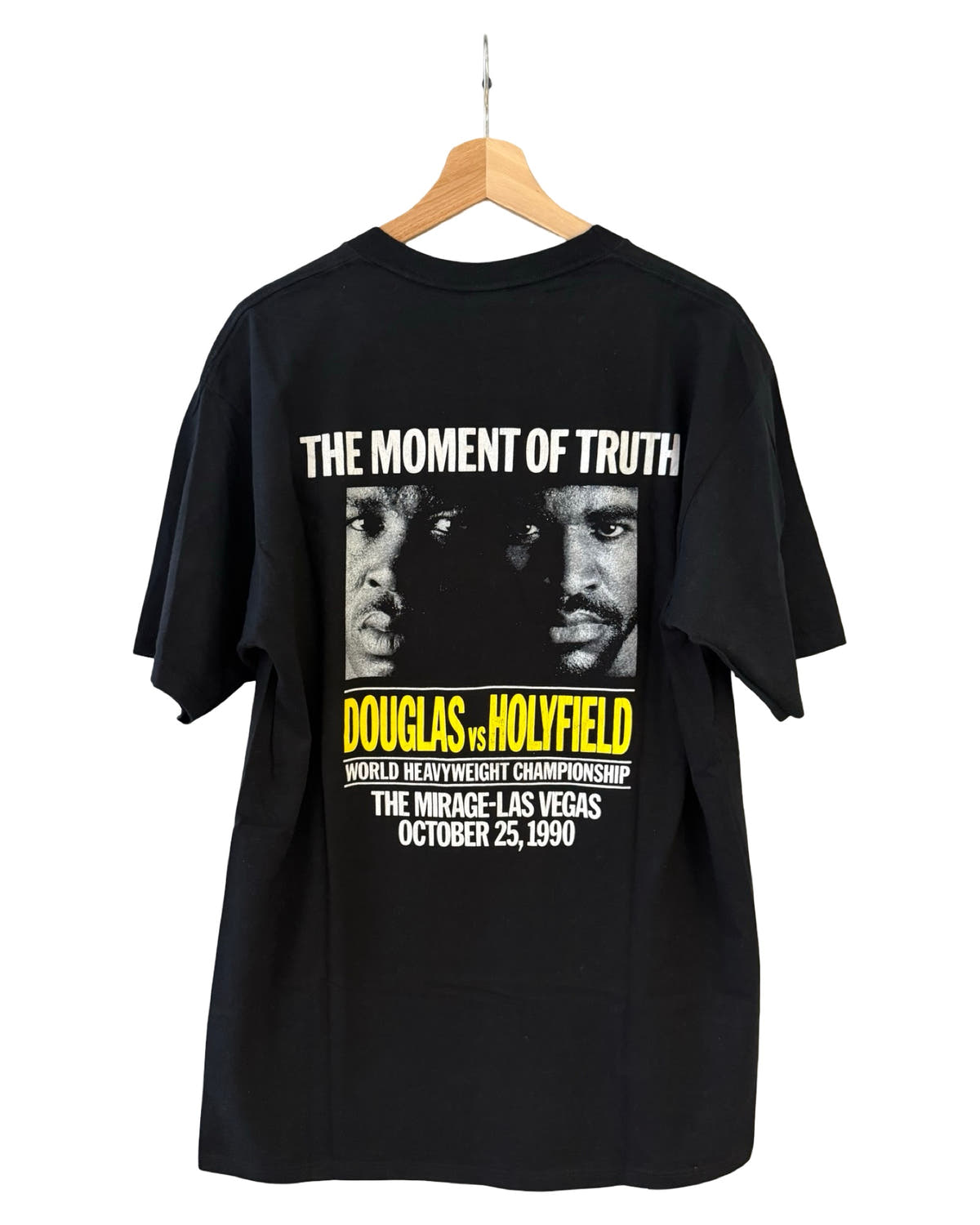 Vintage 1990 Evander Holyfield vs James Douglas Las Vegas Mirage Boxing Promo Tee
