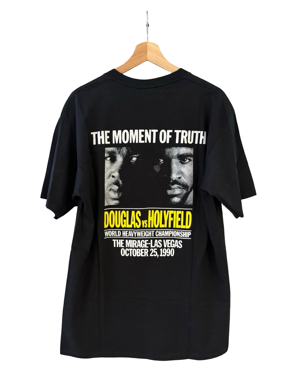 Vintage 1990 Evander Holyfield vs James Douglas Las Vegas Mirage Boxing Promo Tee