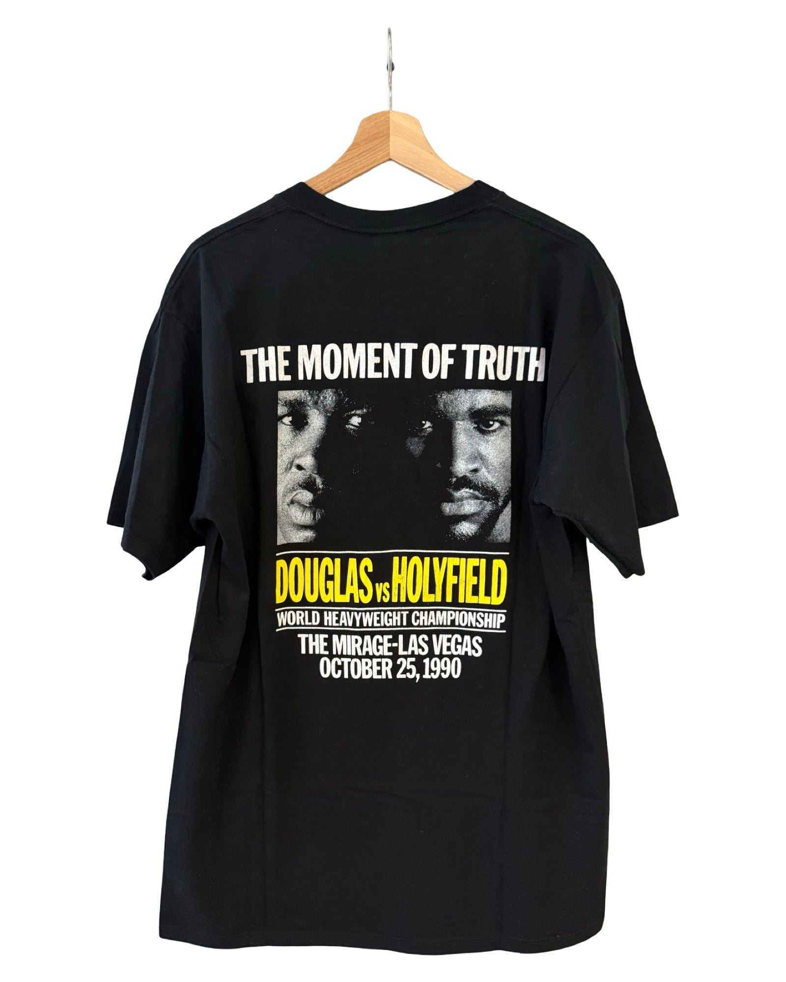 Vintage 1990 Evander Holyfield vs James Douglas Las Vegas Mirage Boxing Promo Tee