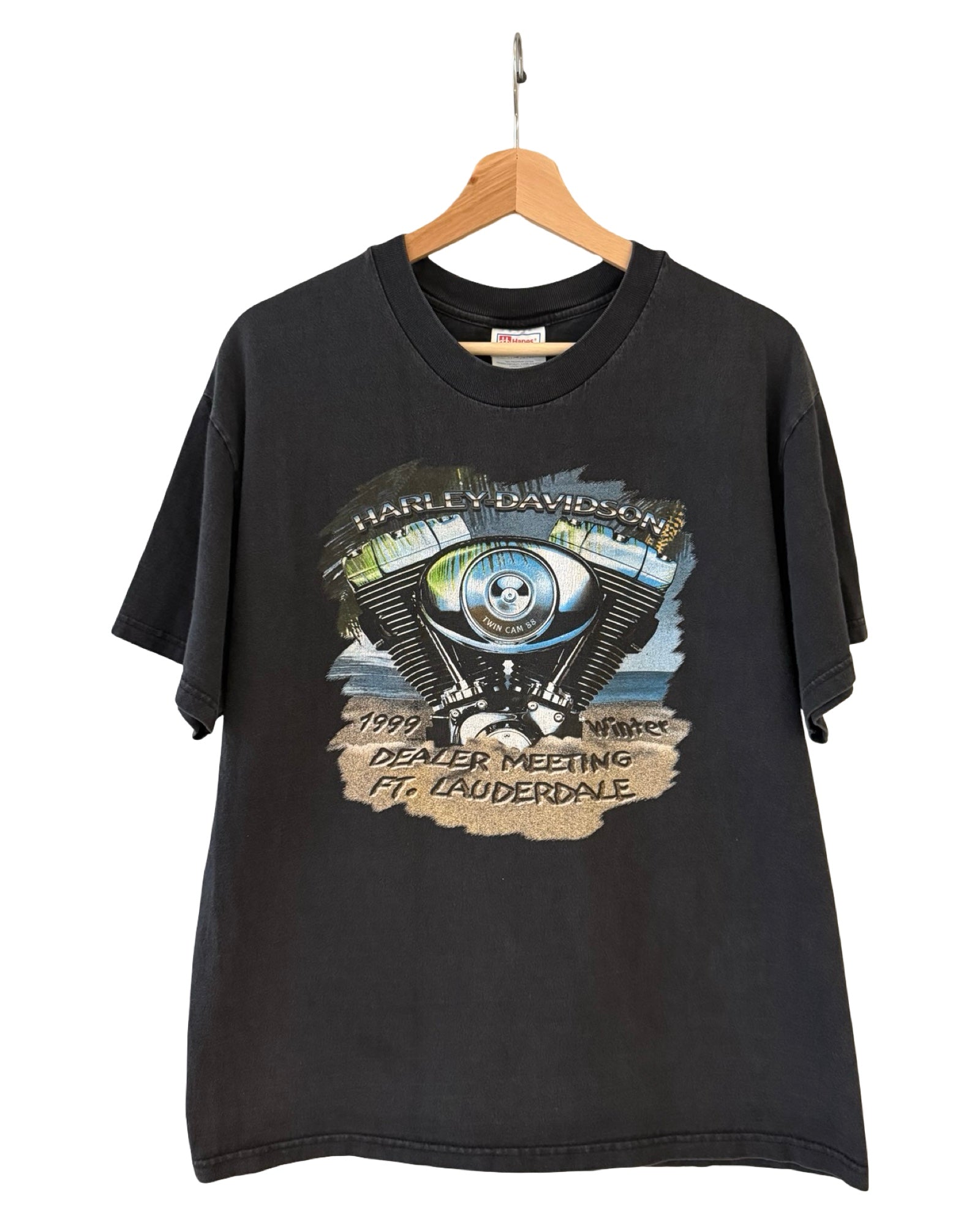 Vintage 1999 Harley Davidson Twin Cam Fort Lauderdale Tee