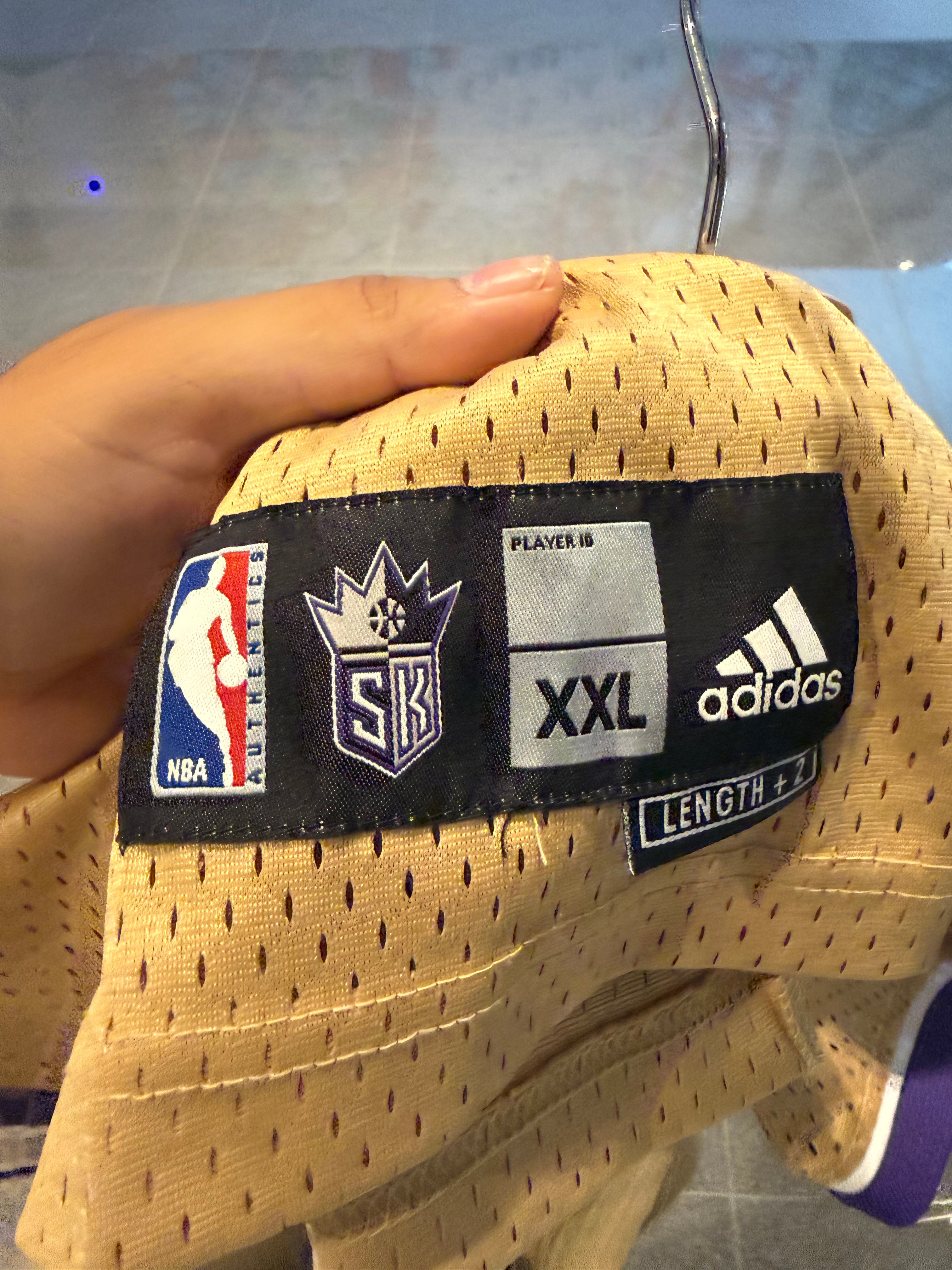 Vintage 2006 Ron Artest Sacramento Kings Adidas Authentic Gold NBA Jersey