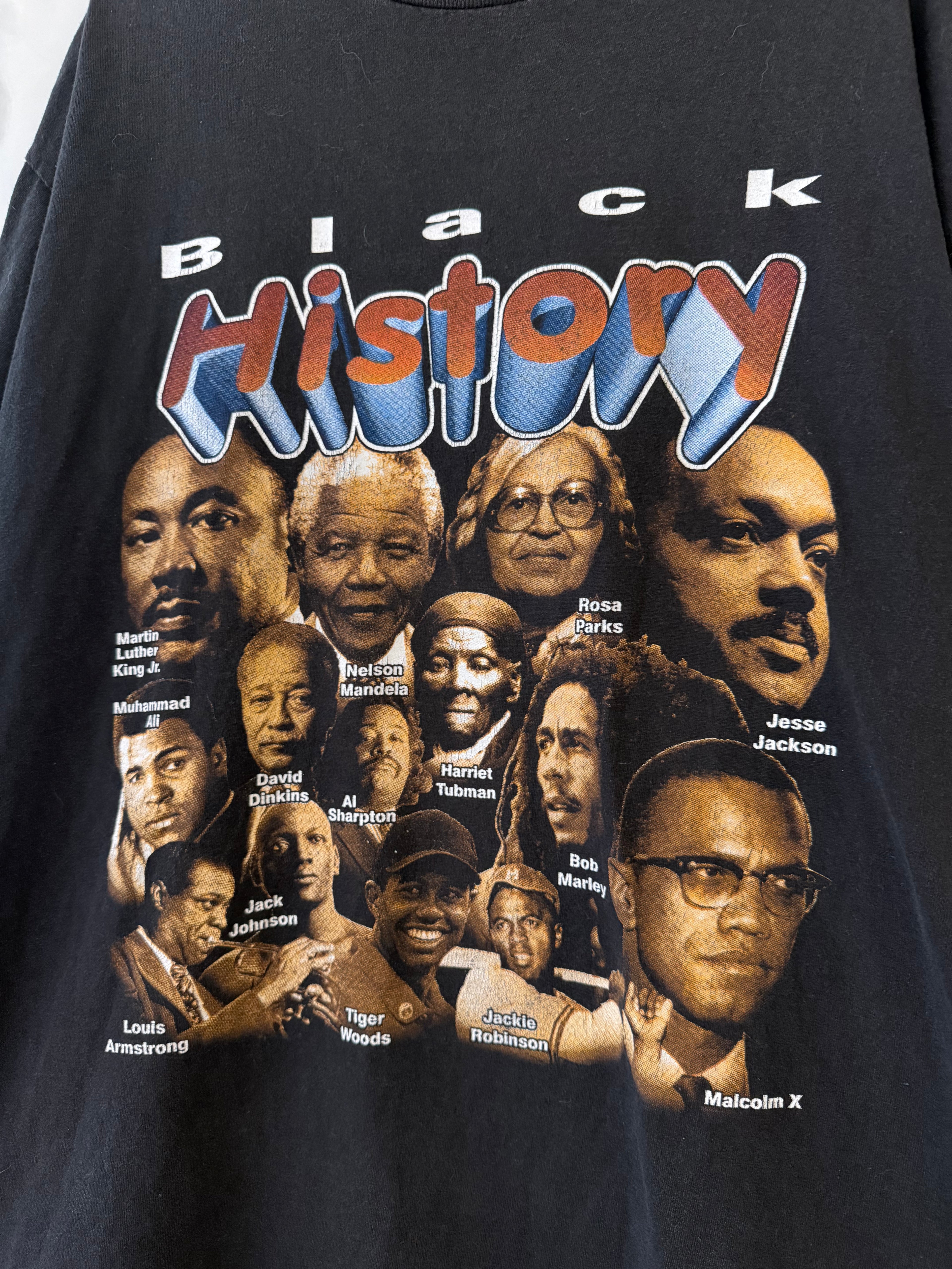 Vintage 90s Black History Figures Rap Tee