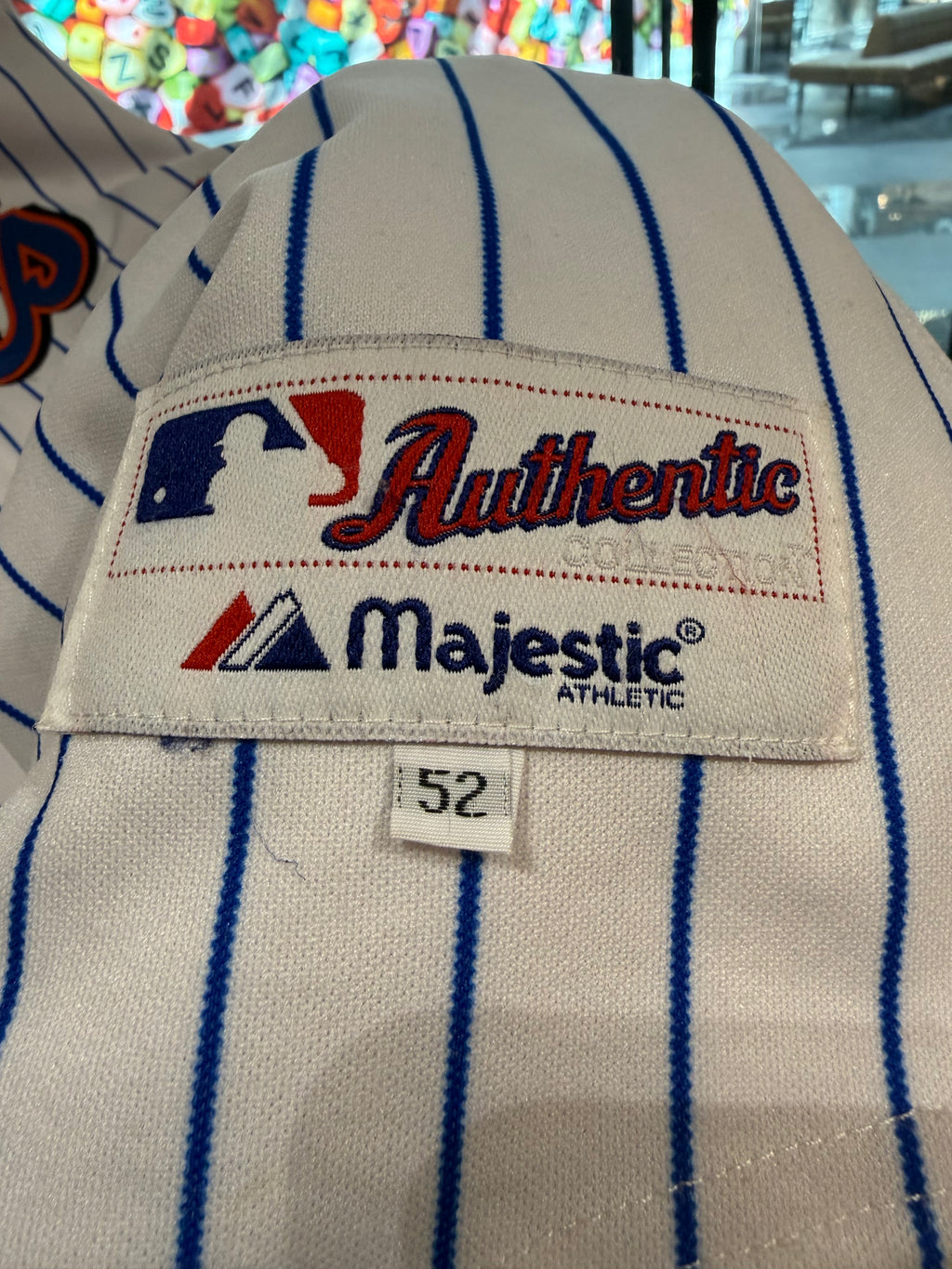 Vintage 2006 New York Mets Pedro Martinez #45 Majestic Authentic MLB Jersey