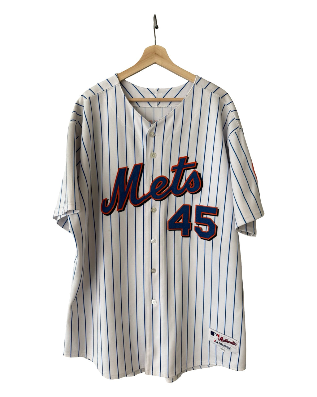 Vintage 2006 New York Mets Pedro Martinez #45 Majestic Authentic MLB Jersey