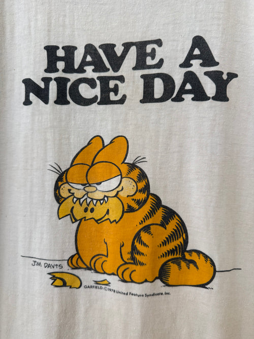 Vintage 1978 Garfield Have A Nice Day Tee