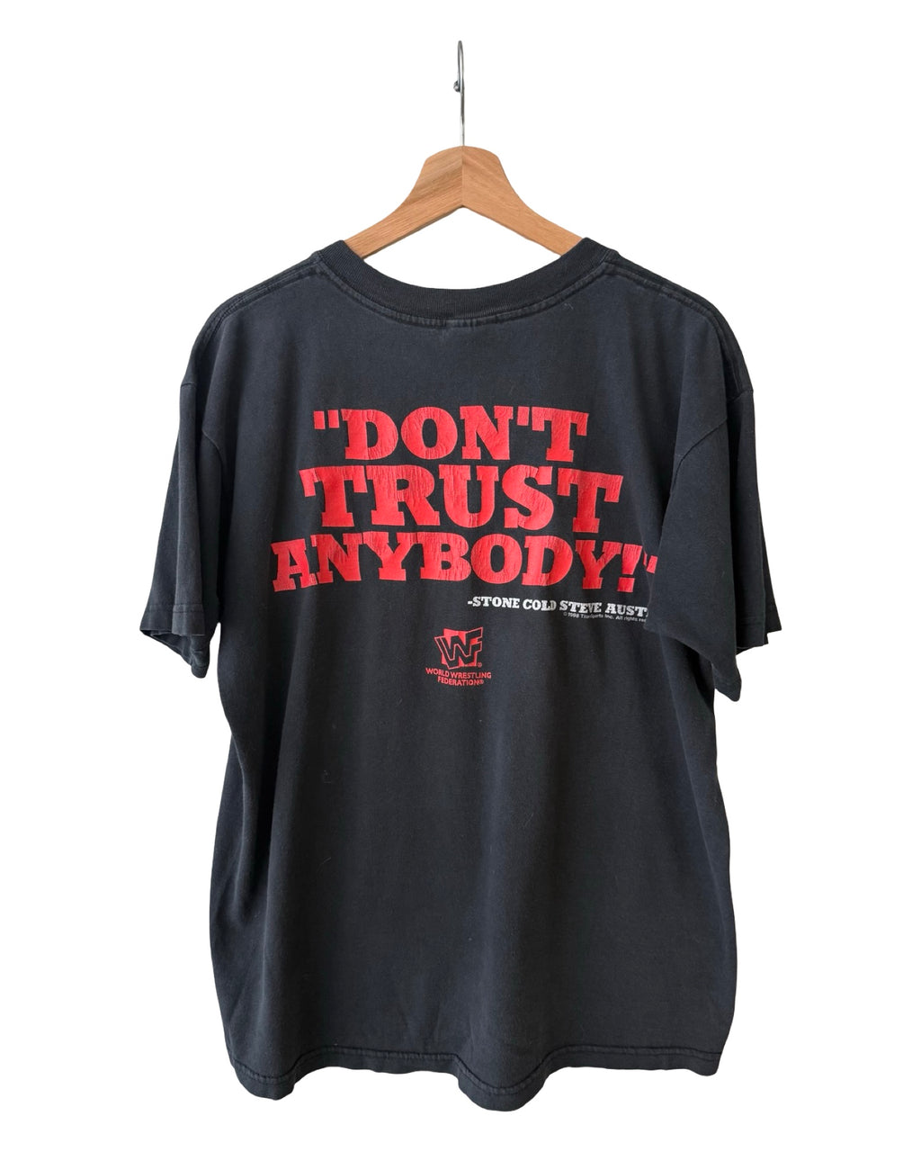 Vintage 1998 WWF Stone Cold Steve Austin Don’t Trust Anybody Snake Tee