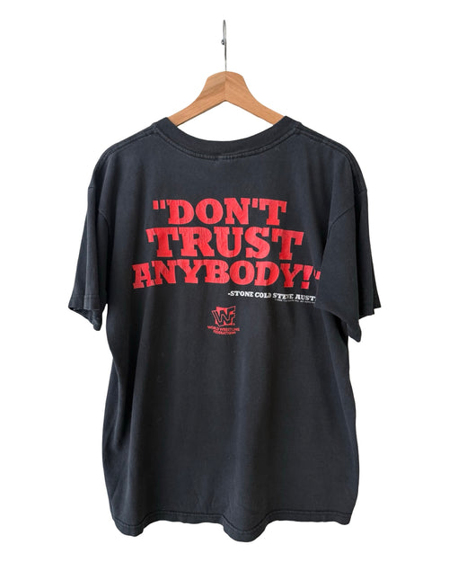 Vintage 1998 WWF Stone Cold Steve Austin Don’t Trust Anybody Snake Tee