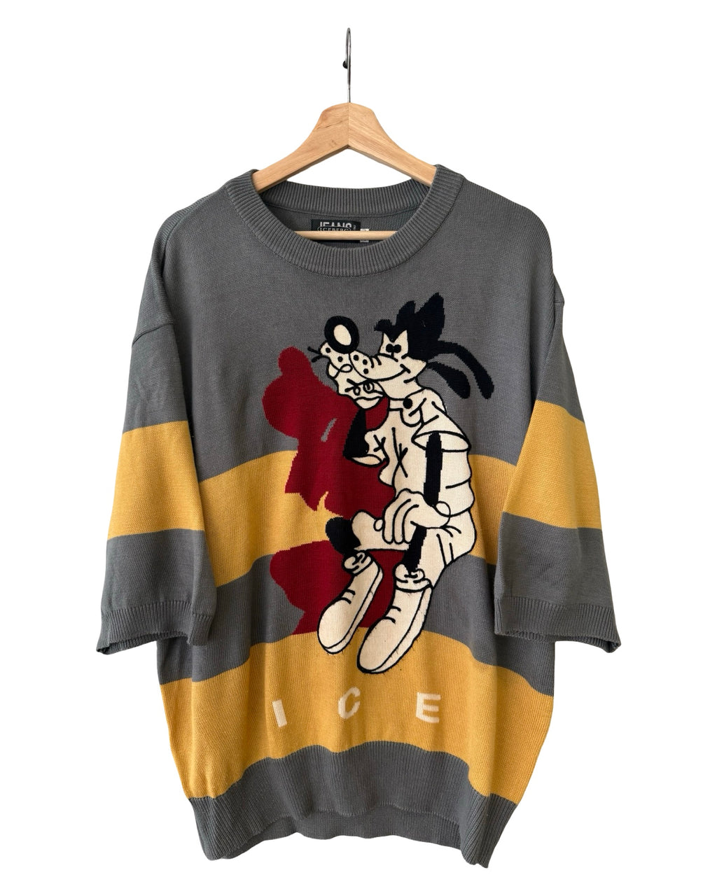 Vintage 90s ICEBERG Disney Goofy Knit Sweater