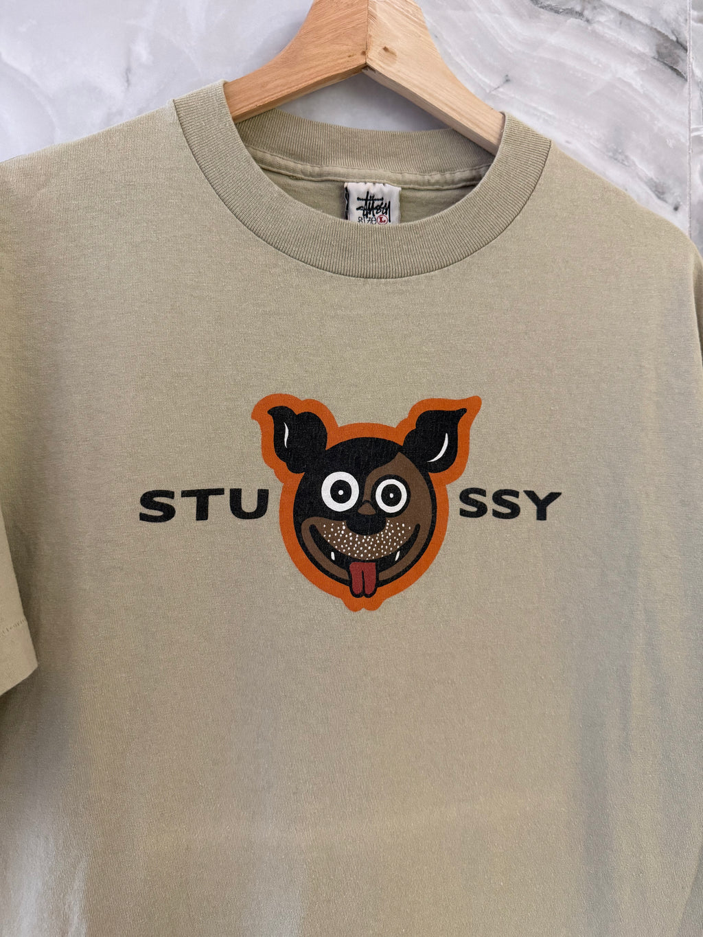 Vintage 90s Stussy Smiling Dog Tee