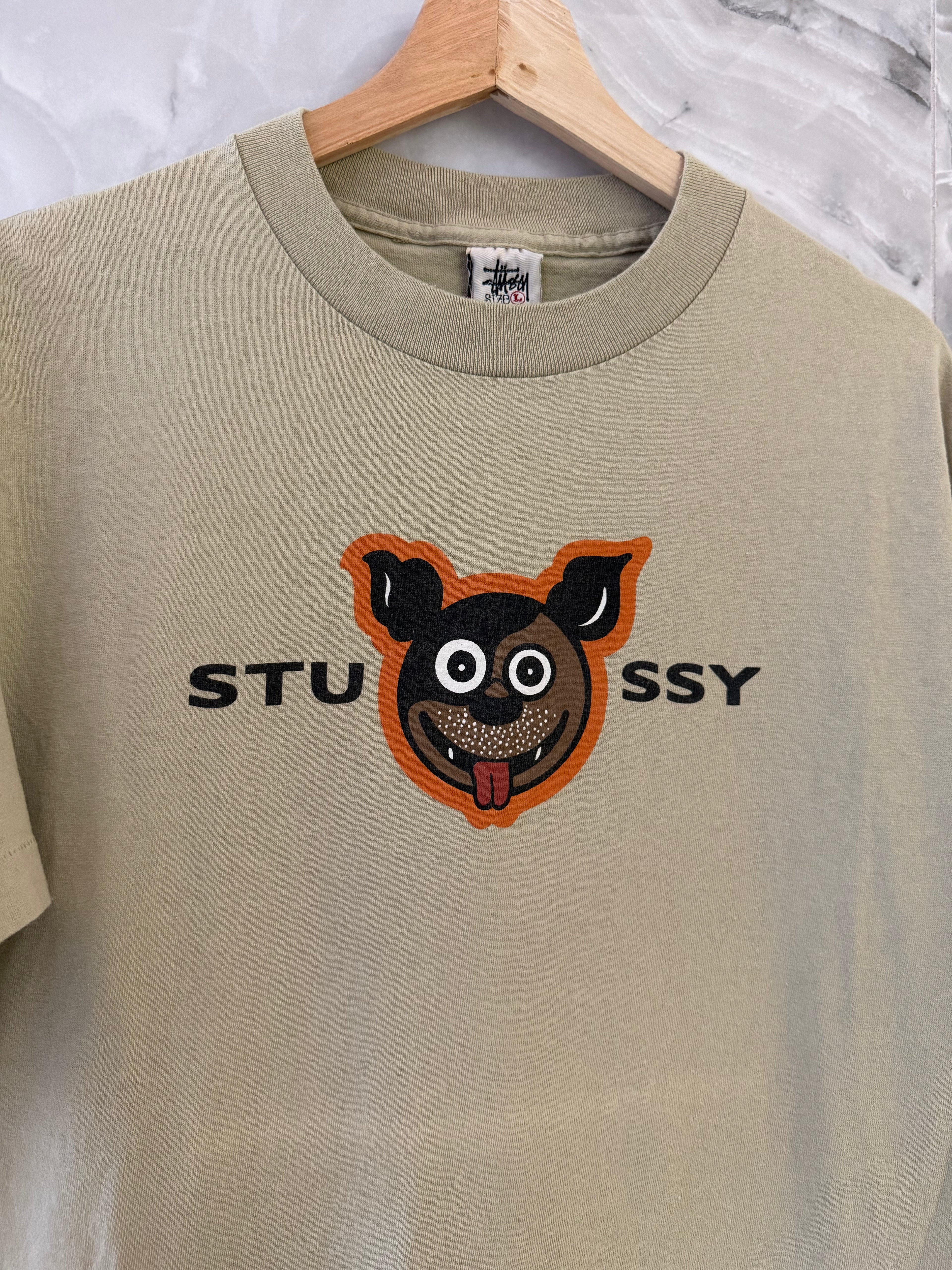 Vintage 90s Stussy Smiling Dog Tee