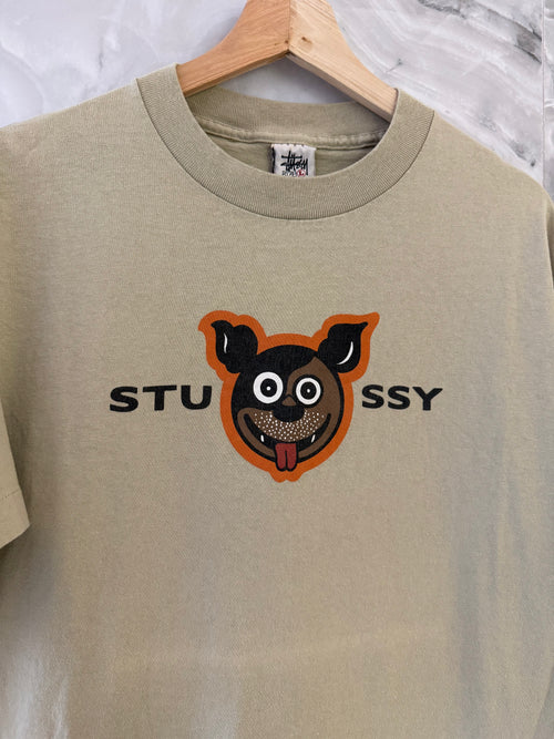 Vintage 90s Stussy Smiling Dog Tee