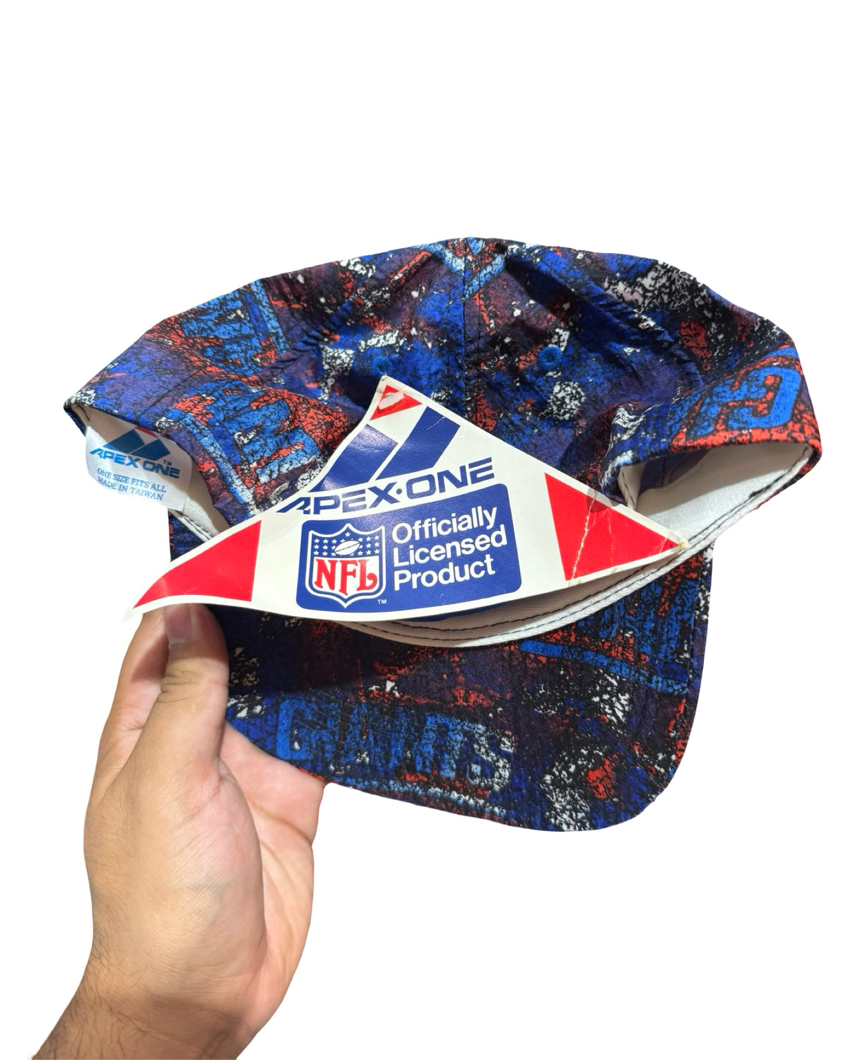 Vintage 90s New York Giants APEX Splash SnapBack Hat