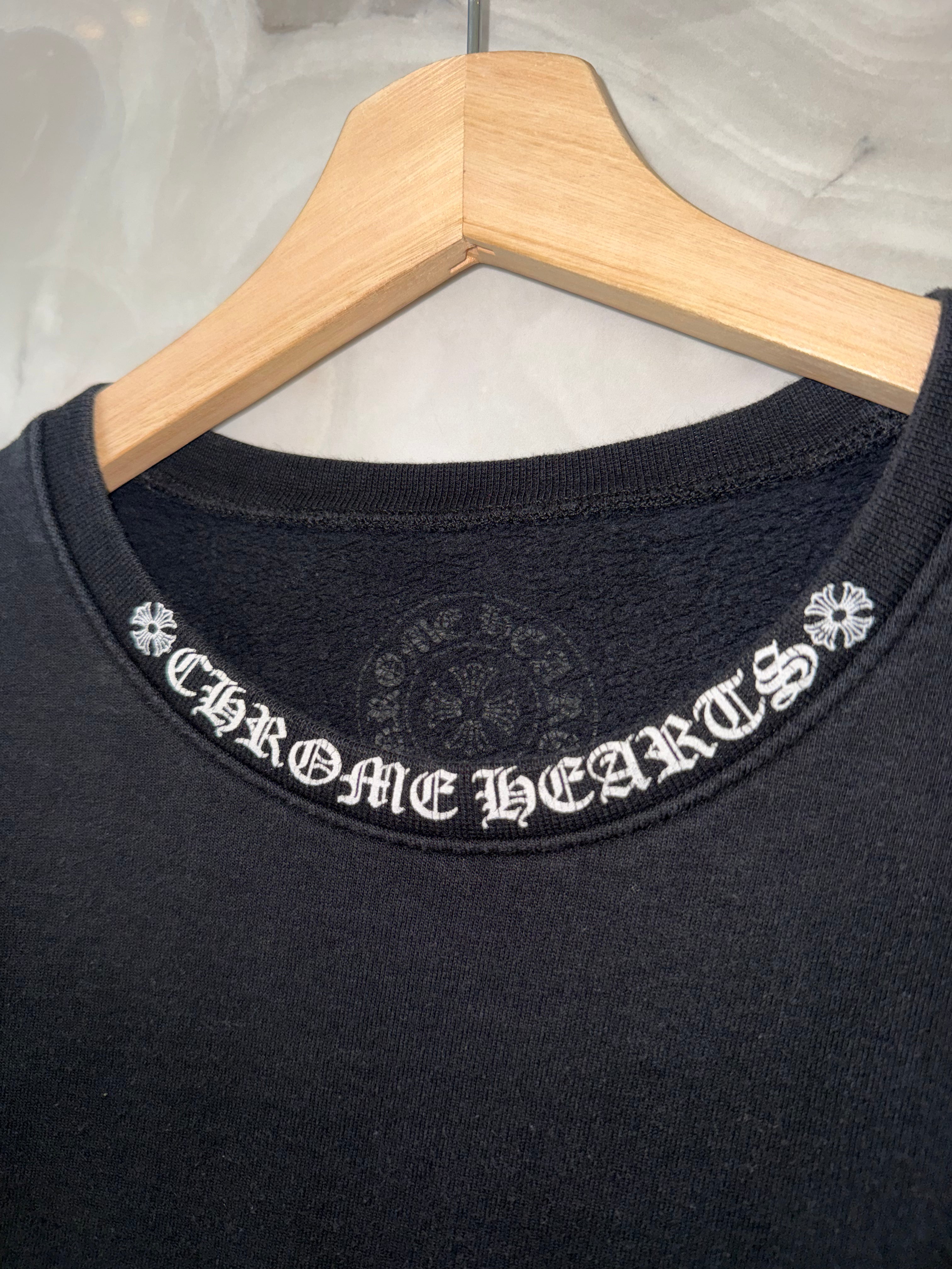 Chrome Hearts Neck Logo Sleeve Crewneck