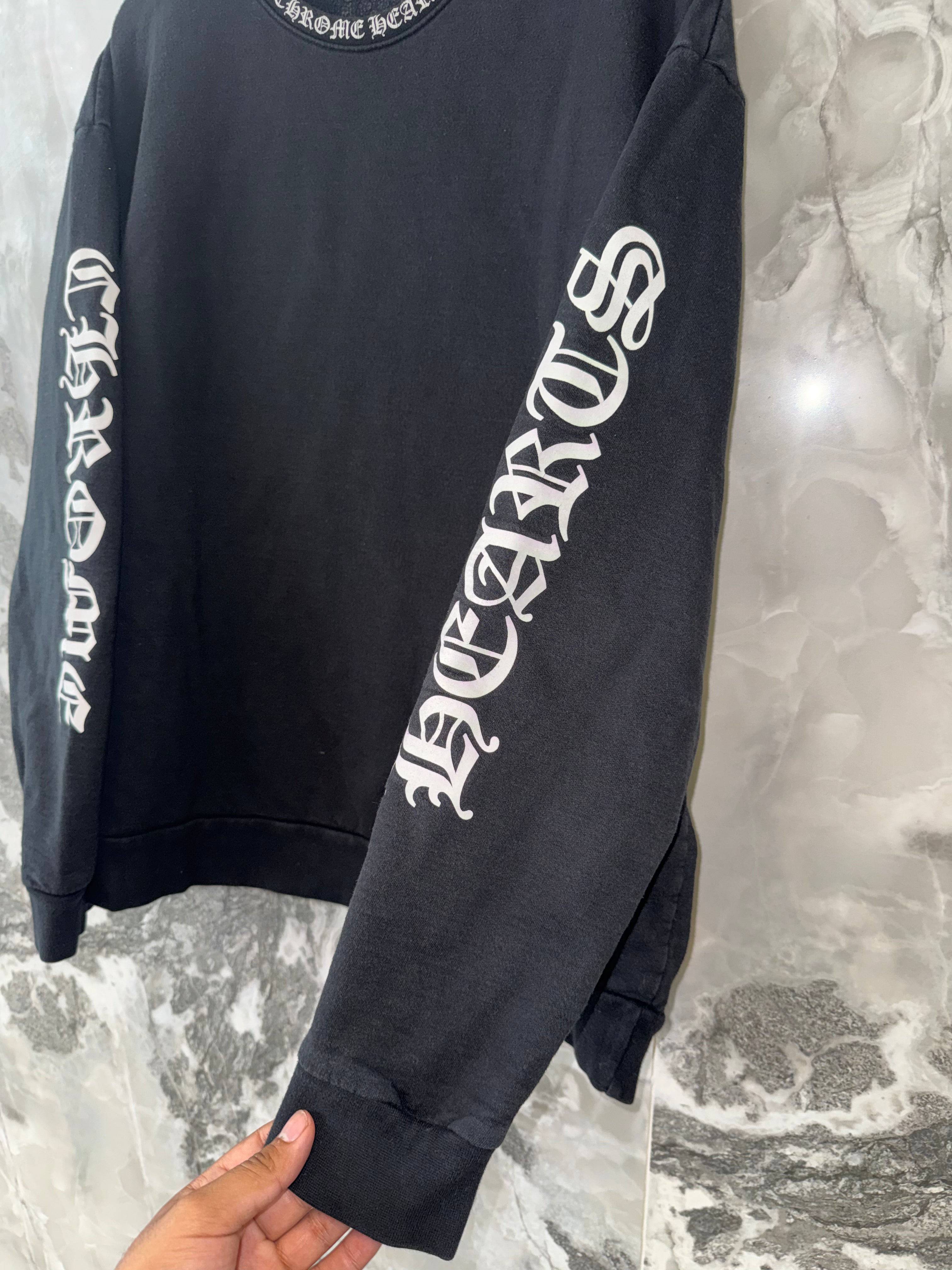 Chrome Hearts Neck Logo Sleeve Crewneck