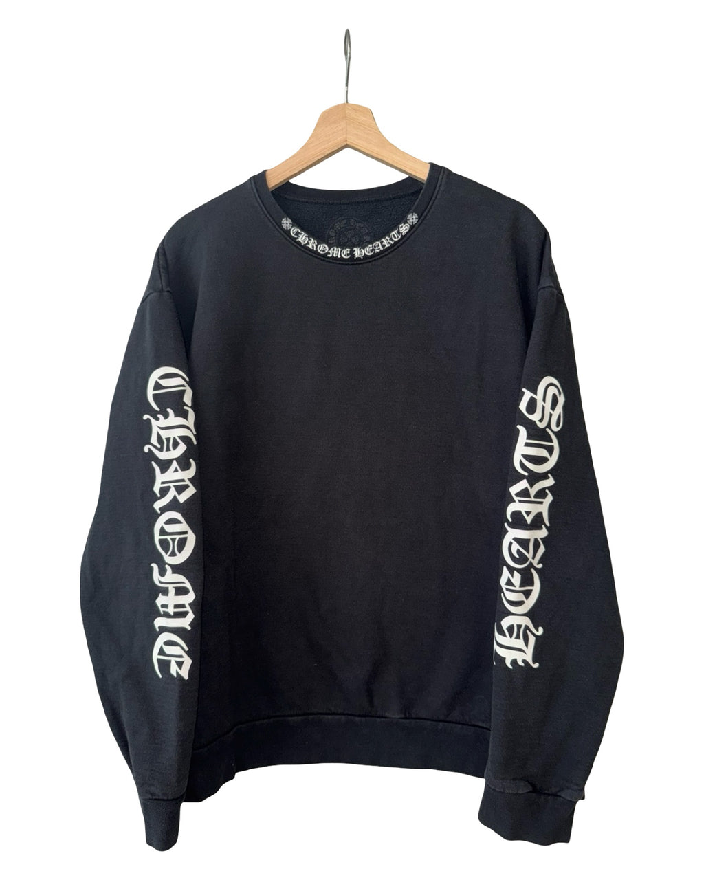 Chrome Hearts Neck Logo Sleeve Crewneck