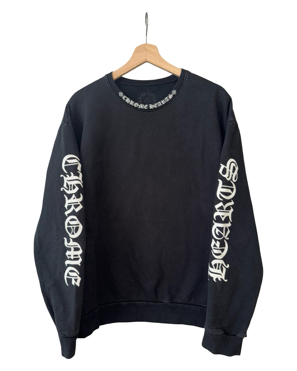 Chrome Hearts Neck Logo Sleeve Crewneck