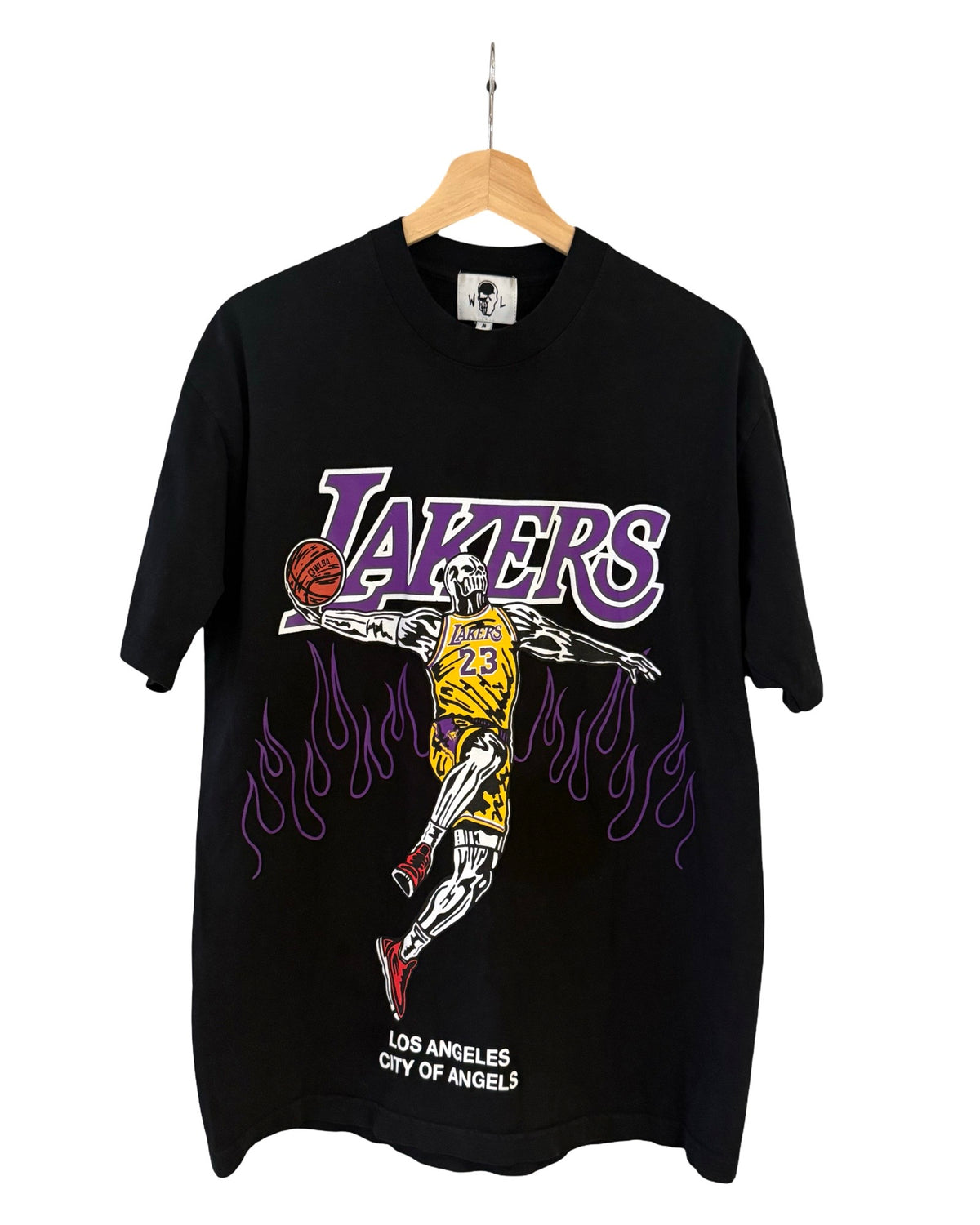 Warren Lotas x Los Angeles Lakers LeBron Flames Tee