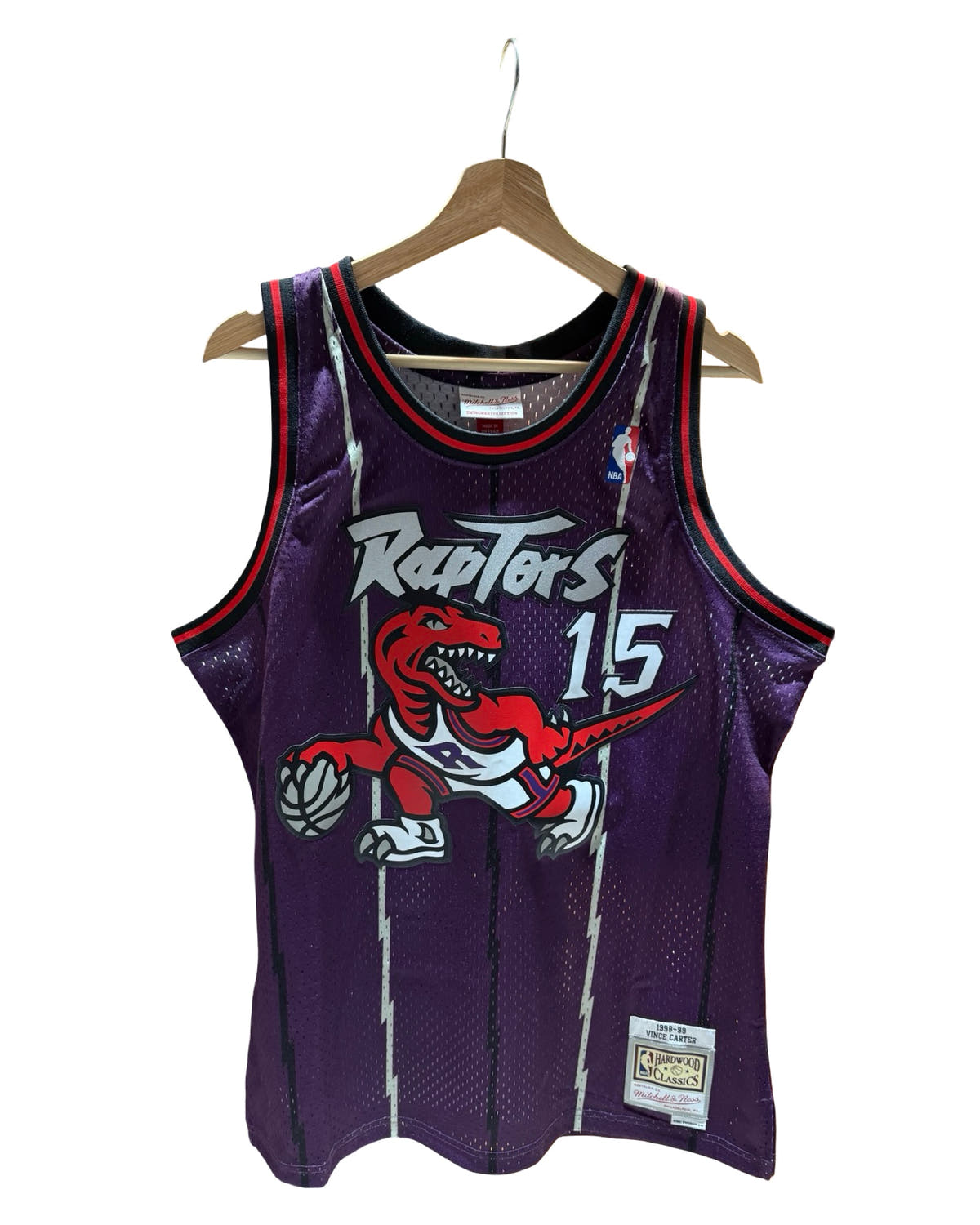 Mitchell & Ness Vince Carter Toronto Raptors 1998–99 “Big Face” Swingman jersey