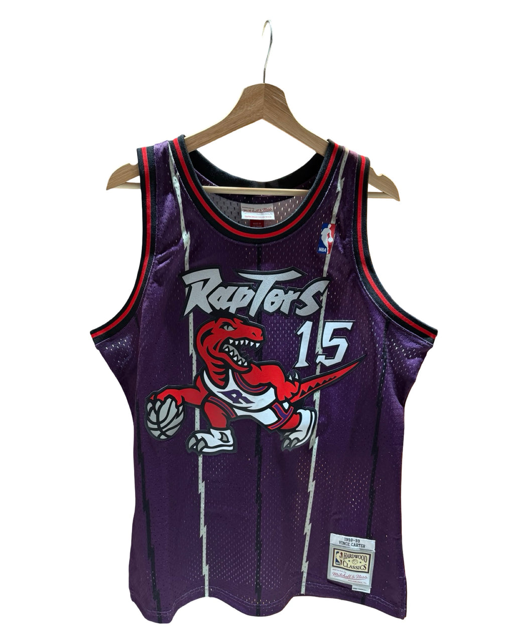 Mitchell & Ness Vince Carter Toronto Raptors 1998–99 “Big Face” Swingman jersey