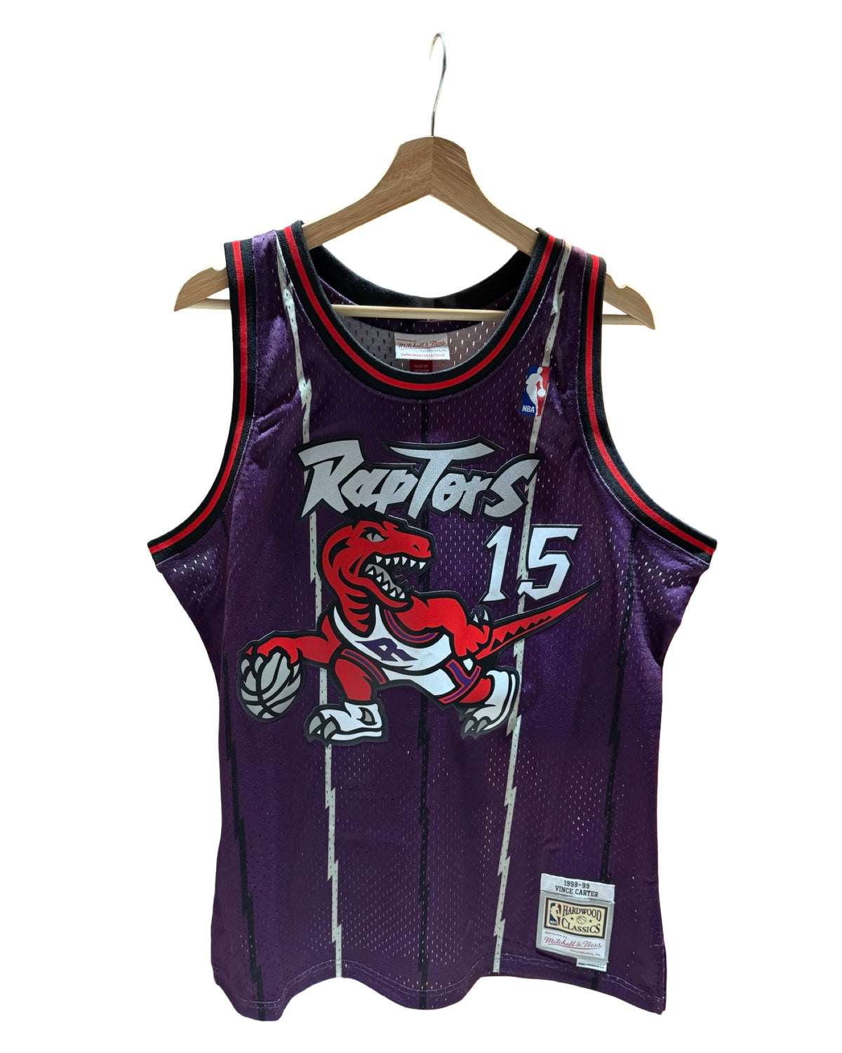 Mitchell & Ness Vince Carter Toronto Raptors 1998–99 “Big Face” Swingman jersey