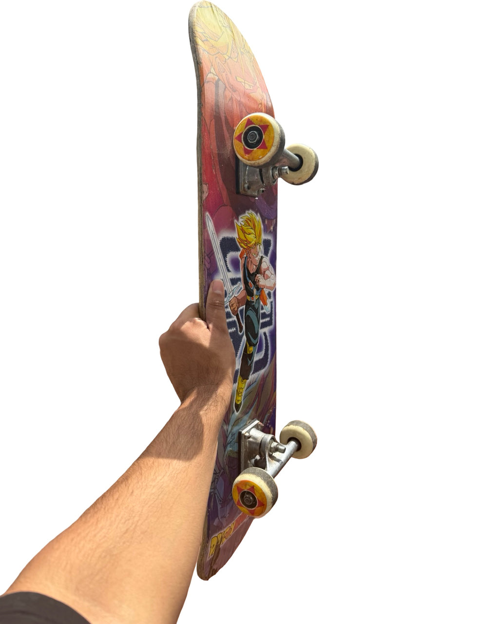 Vintage 2000 Dragon Ball Z Trunks Complete Skateboard Deck