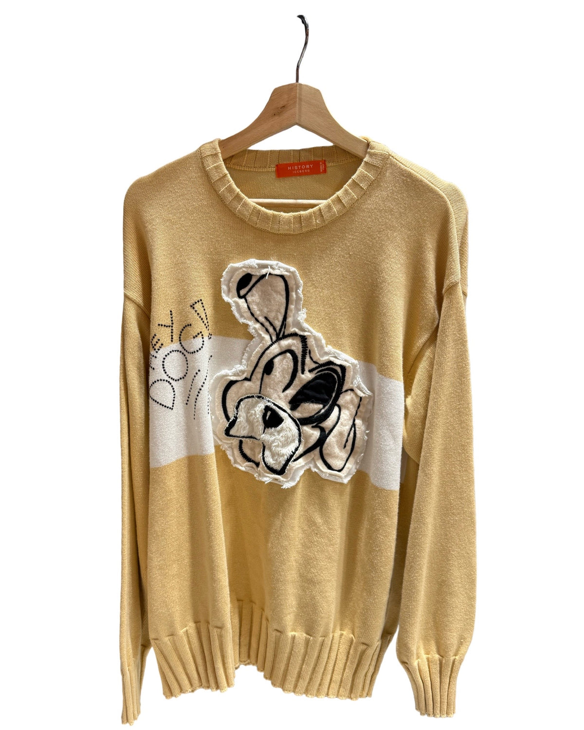Vintage 90s History Iceberg Disney Pluto Hey Dog Sweater