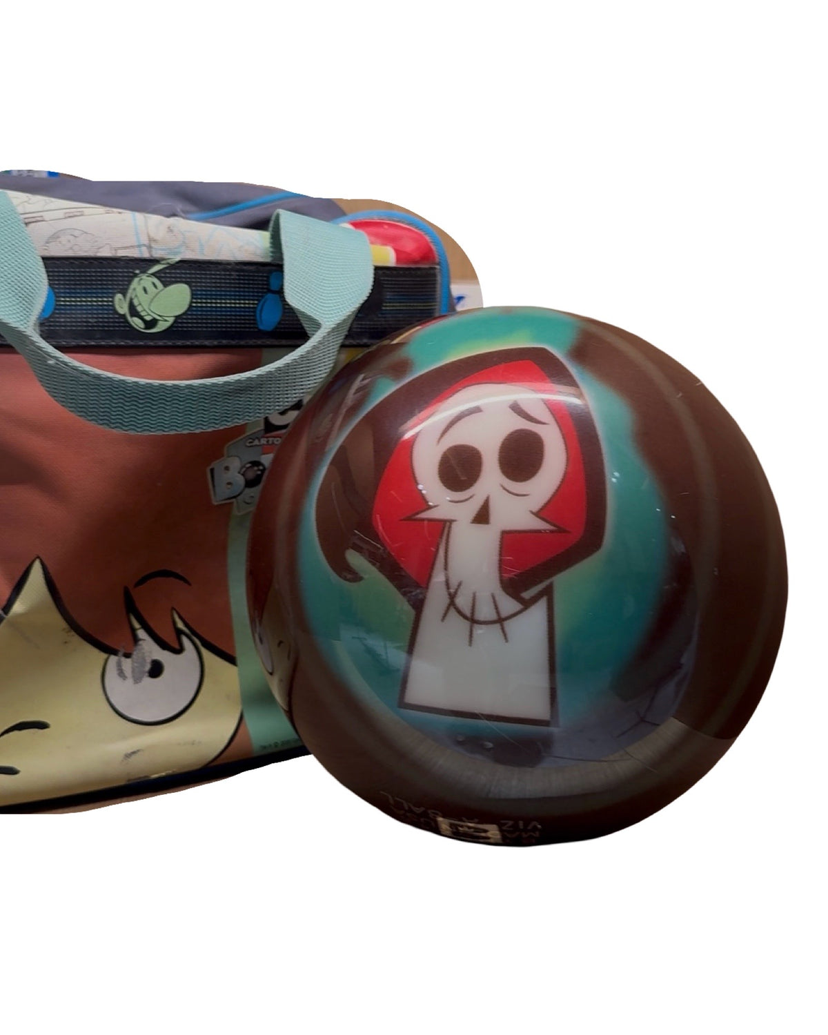 Vintage 2005 The Grim Adventures of Billy & Mandy Cartoon Network Promo Bowling Ball