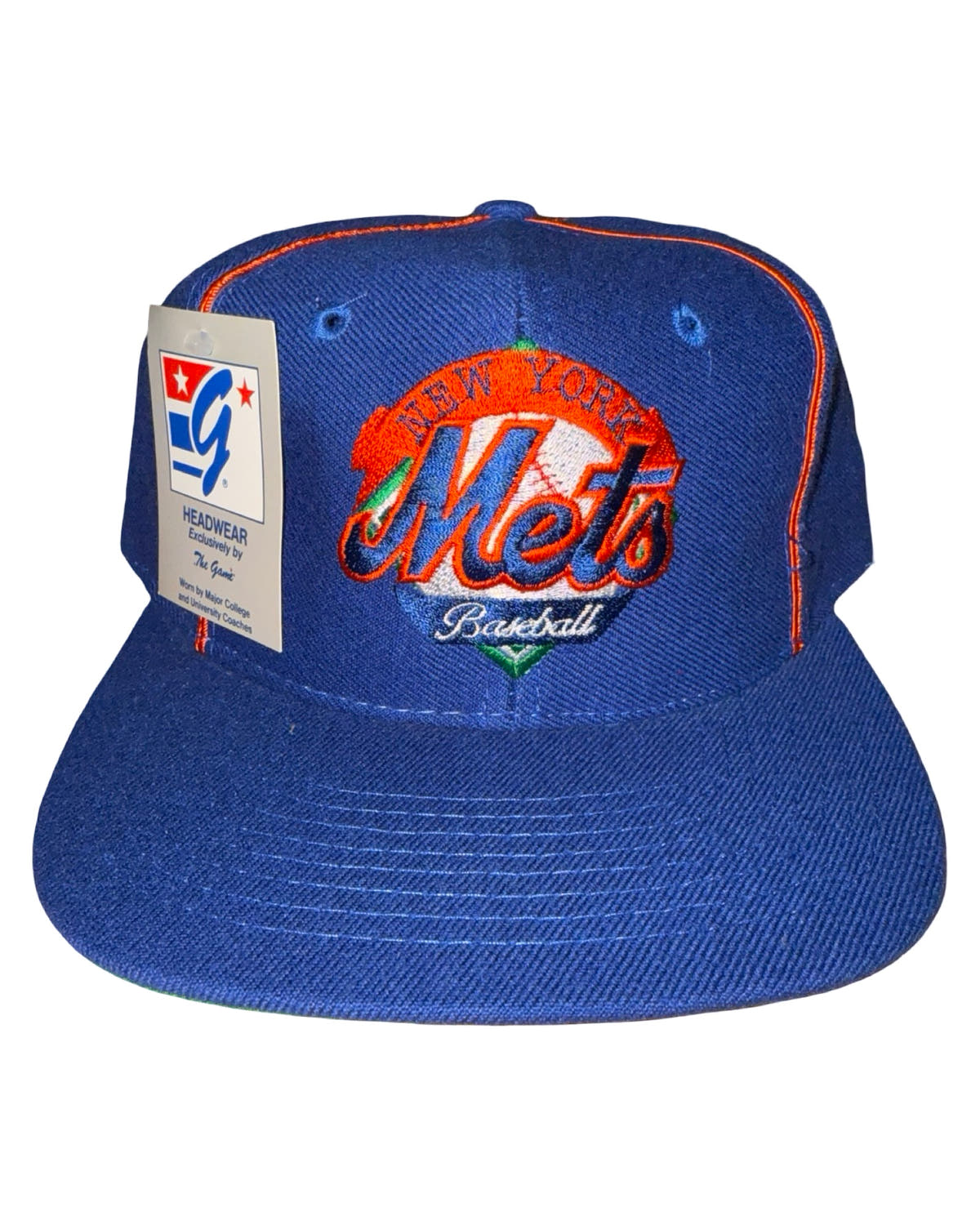 Vintage 90s New York Mets The Game Snapback Hat 3rdStrike
